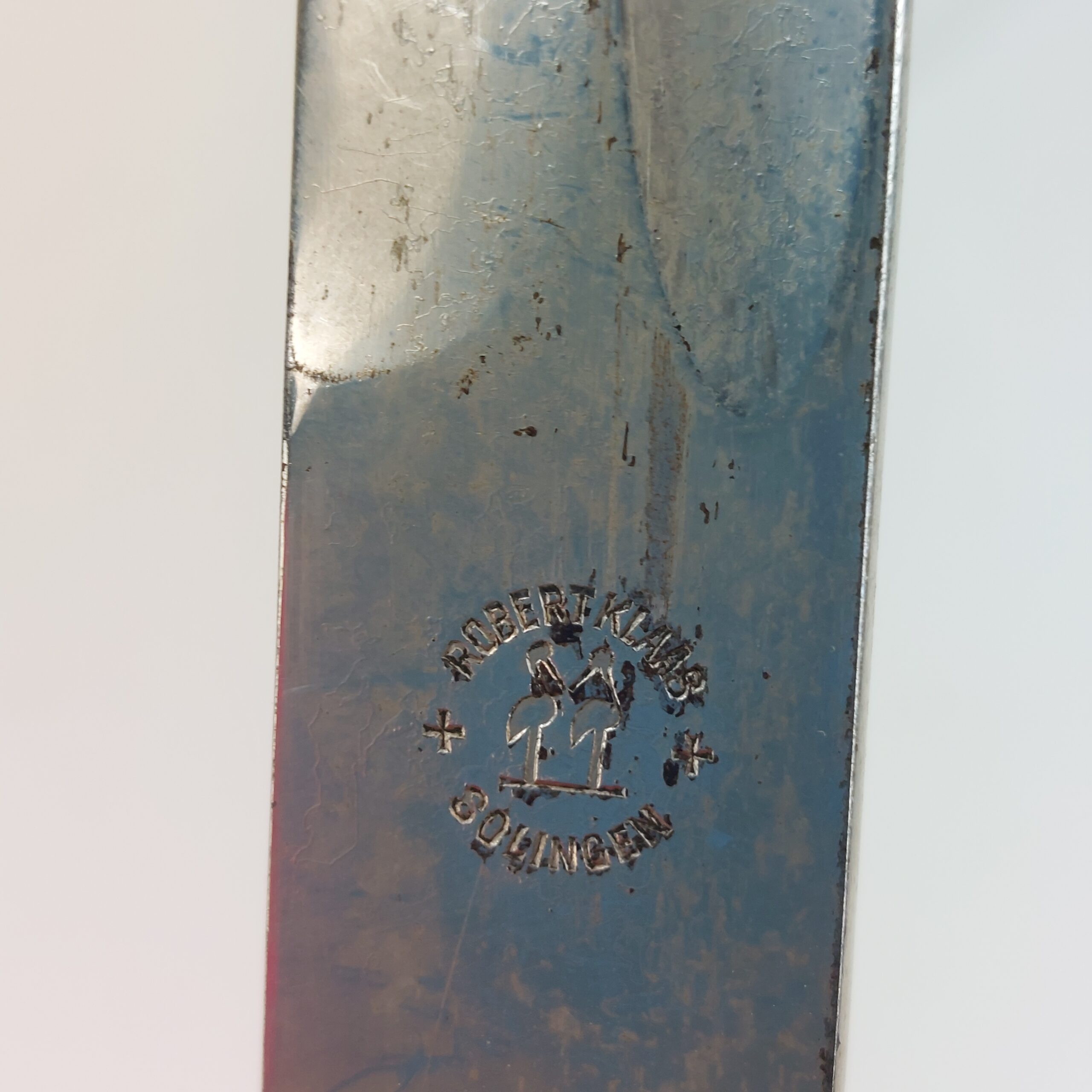 REPLICA WW2 German Police Bayonet, Long Pattern, Stag Grip. Stamped Robert Klaas Solingen - Image 16