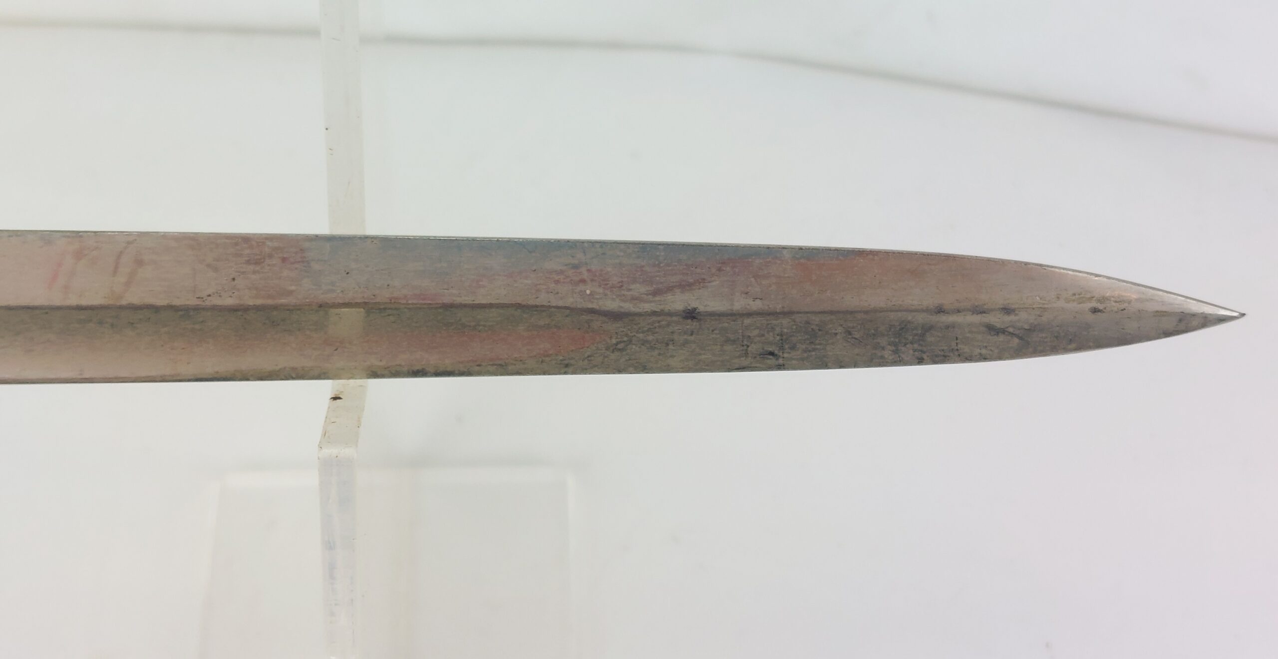 REPLICA WW2 German Police Bayonet, Long Pattern, Stag Grip. Stamped Robert Klaas Solingen - Image 7