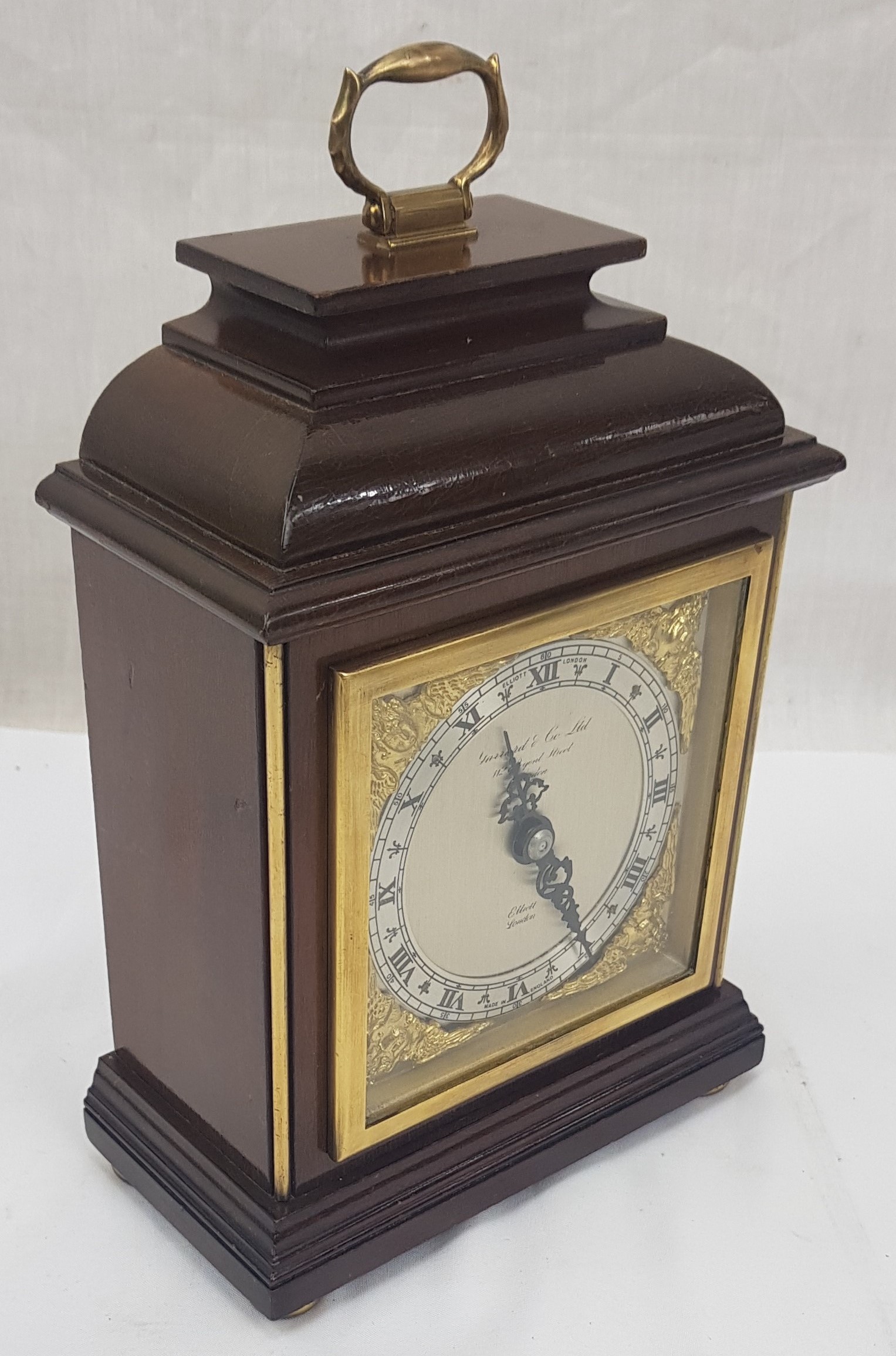 Vintage Garrard Elliot Mahogany 8 Day Mantle Clock - Image 2