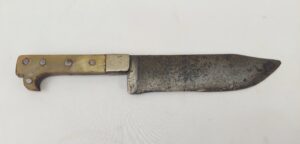 WW1 Trench Made Bowie Knife With Horn Grips