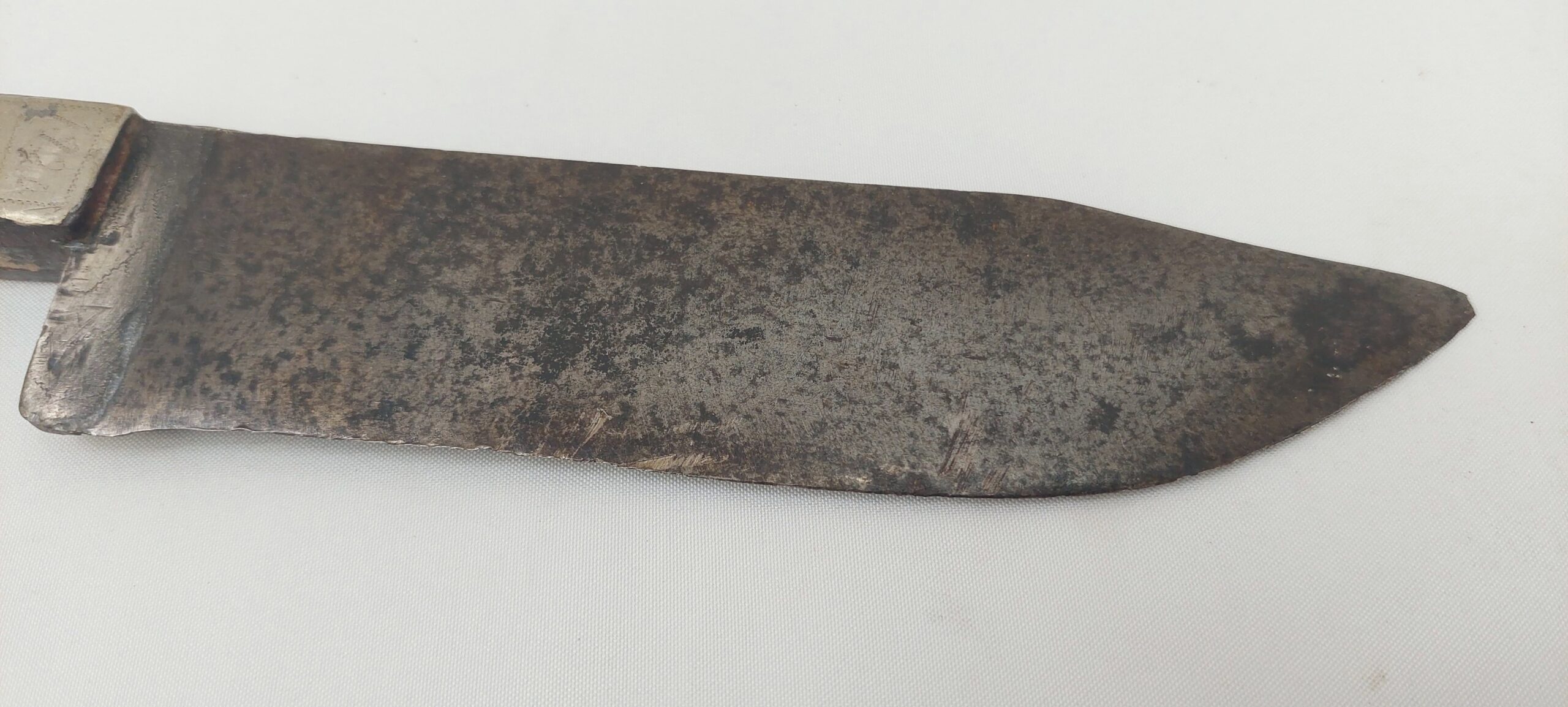 WW1 Trench Made Bowie Knife With Horn Grips - Image 7