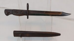 WW2 British No 5. Jungle Carbine Bayonet, Maker Marked WSC. With Original Scabbard