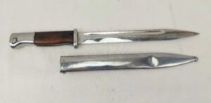 WW2 Matching Numbers Chromed Mauser K98 Dress Bayonet