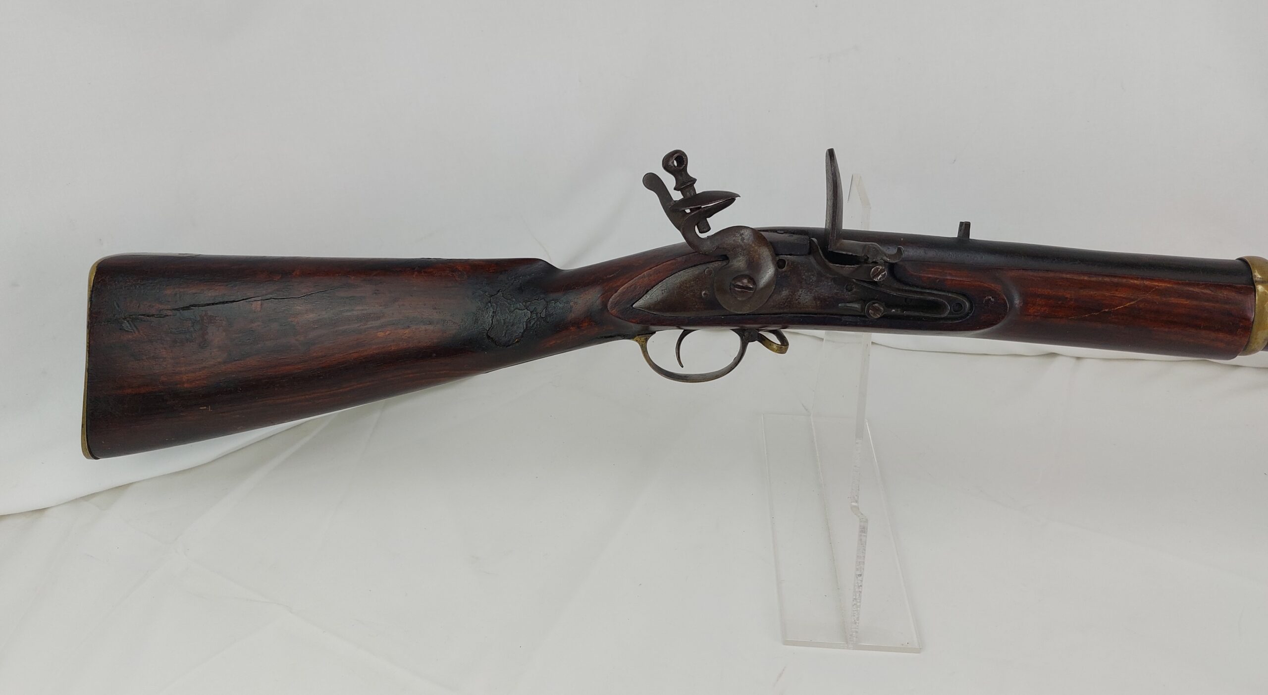 c1800 India Pattern Flintlock Brown Bess Musket - Image 5
