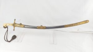 Very rare, 11th Hussars Prince Alberts Own Officer’s Mameluke Levee Sword, Andrews of Pall Mall