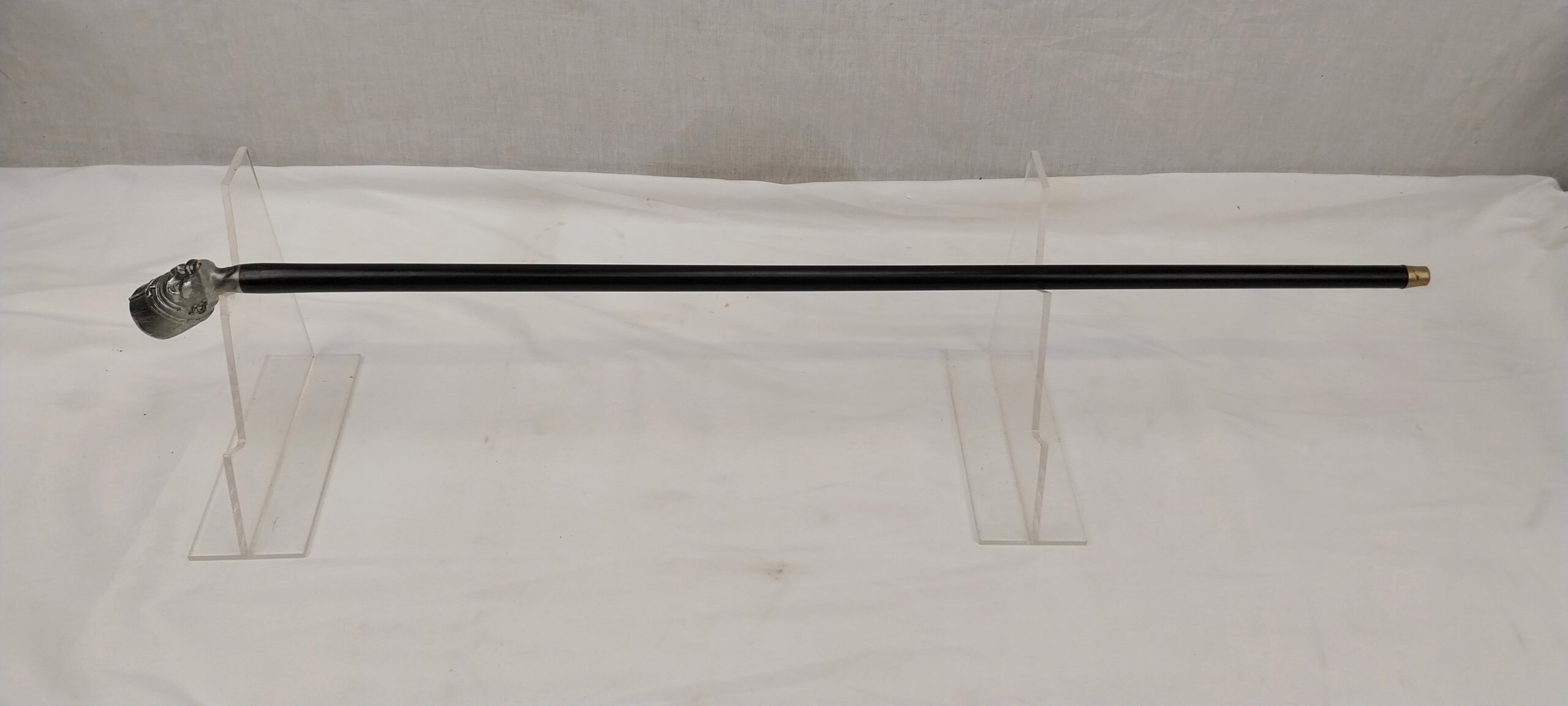 Vintage Wooden Pharaoh's Head Cane/Walking Stick - Image 2