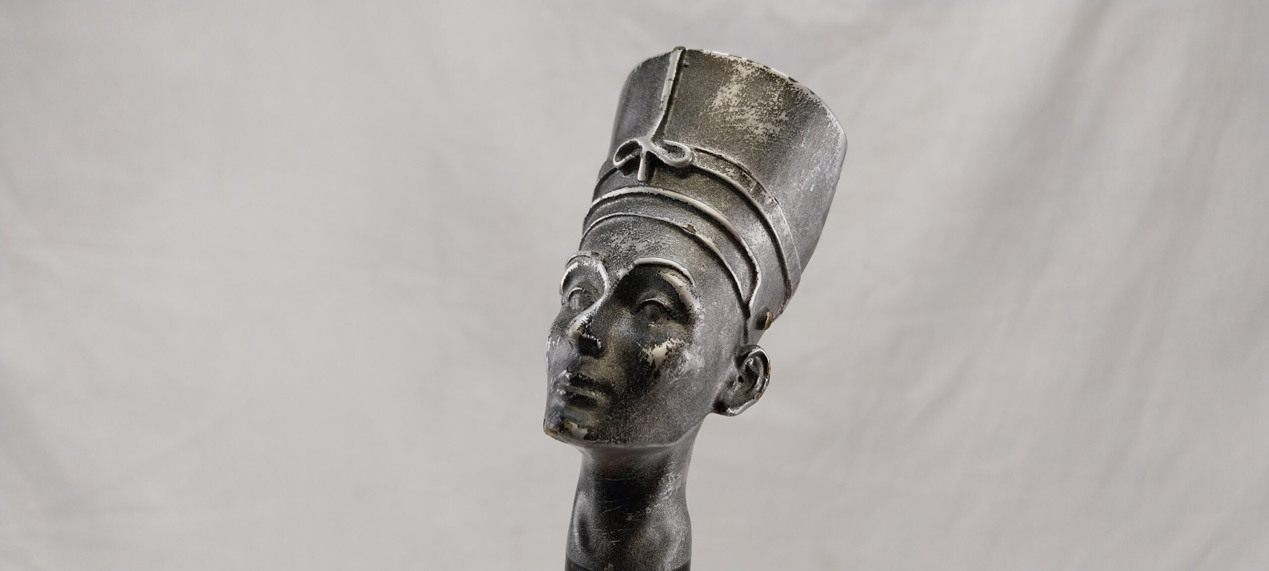 Vintage Wooden Pharaoh's Head Cane/Walking Stick - Image 4