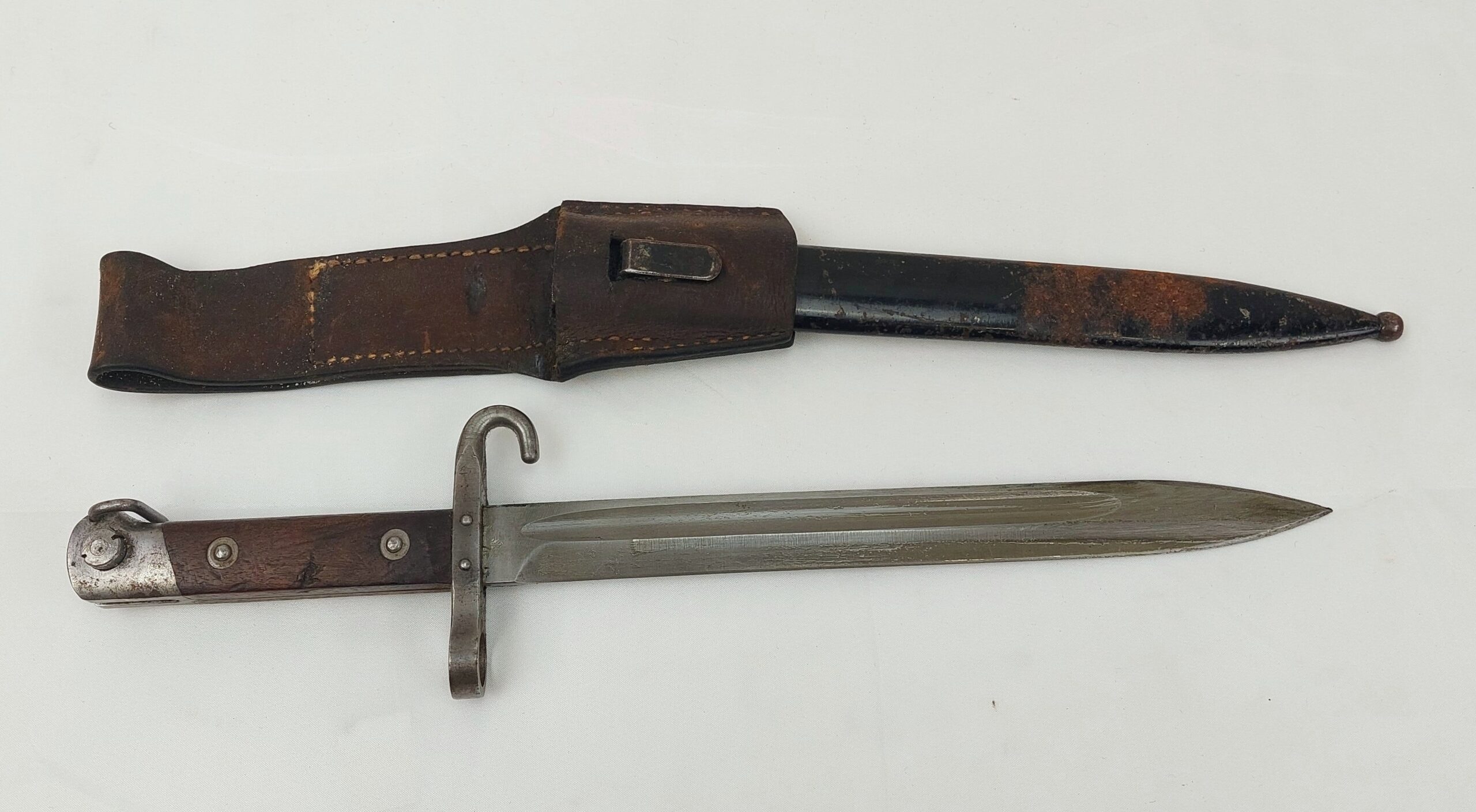 Austrian 1888 Pattern NCOs Bayonet Scabbard And Frog