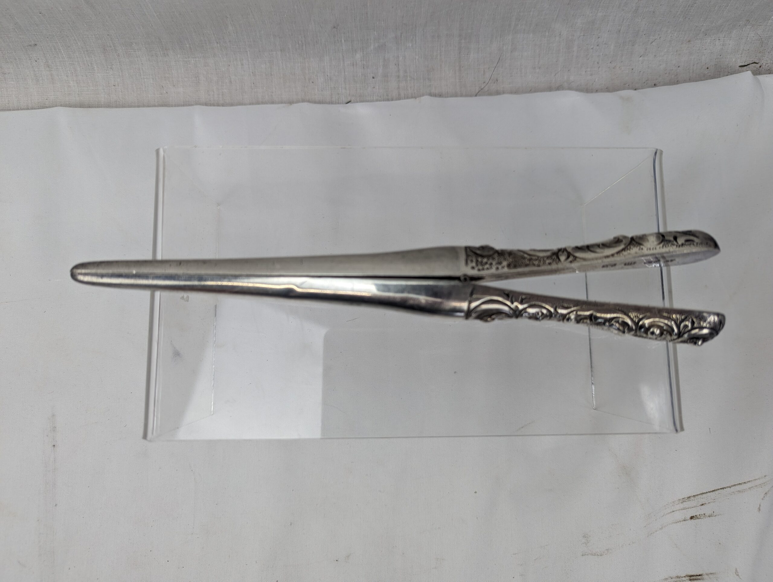 Birmingham 1911 Sterling Silver Glove Stretchers - Image 4