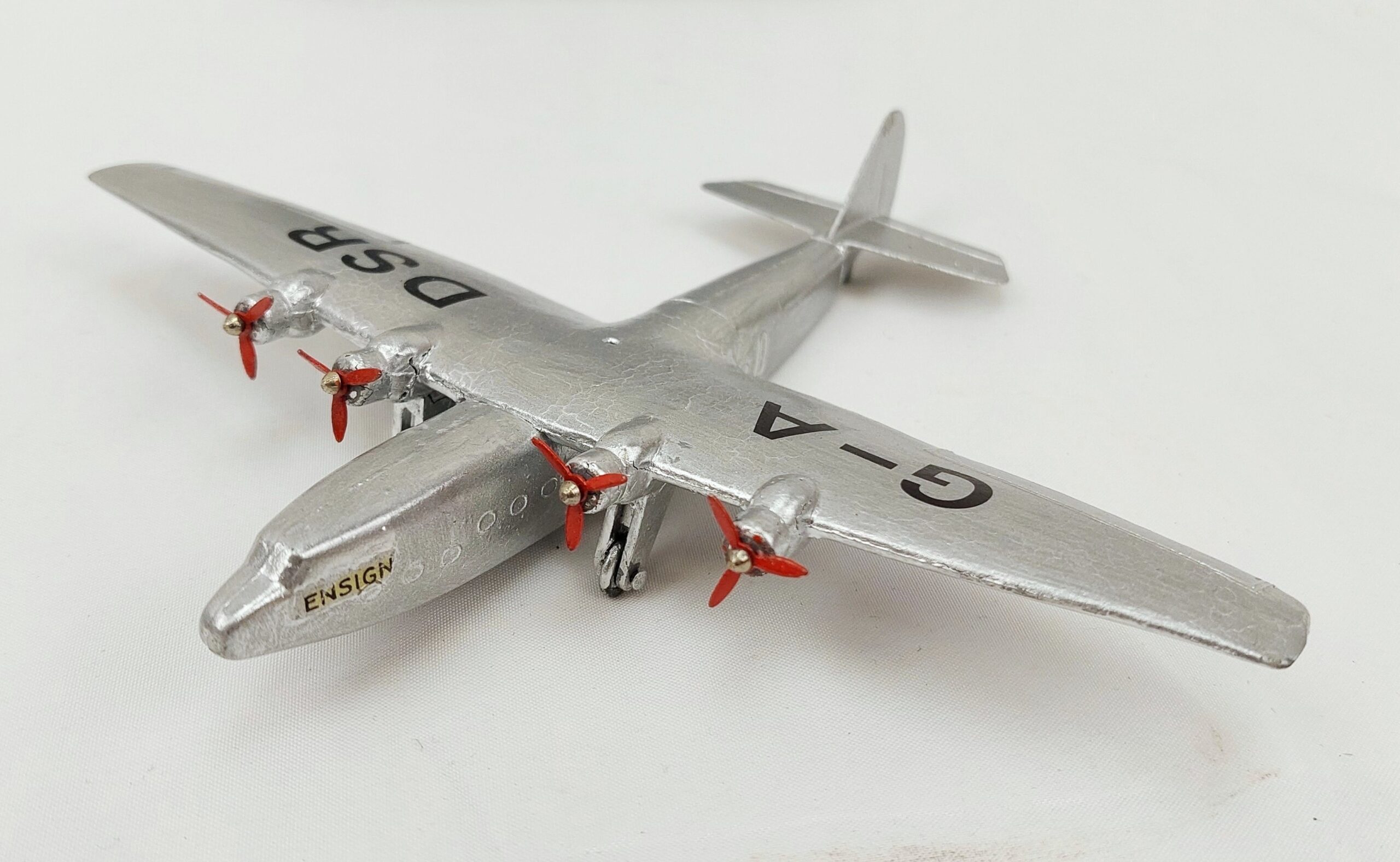Boxed 1938 1941 Dinky Toys 62P Armstrong Whitworh Ensign Airliner - Image 7