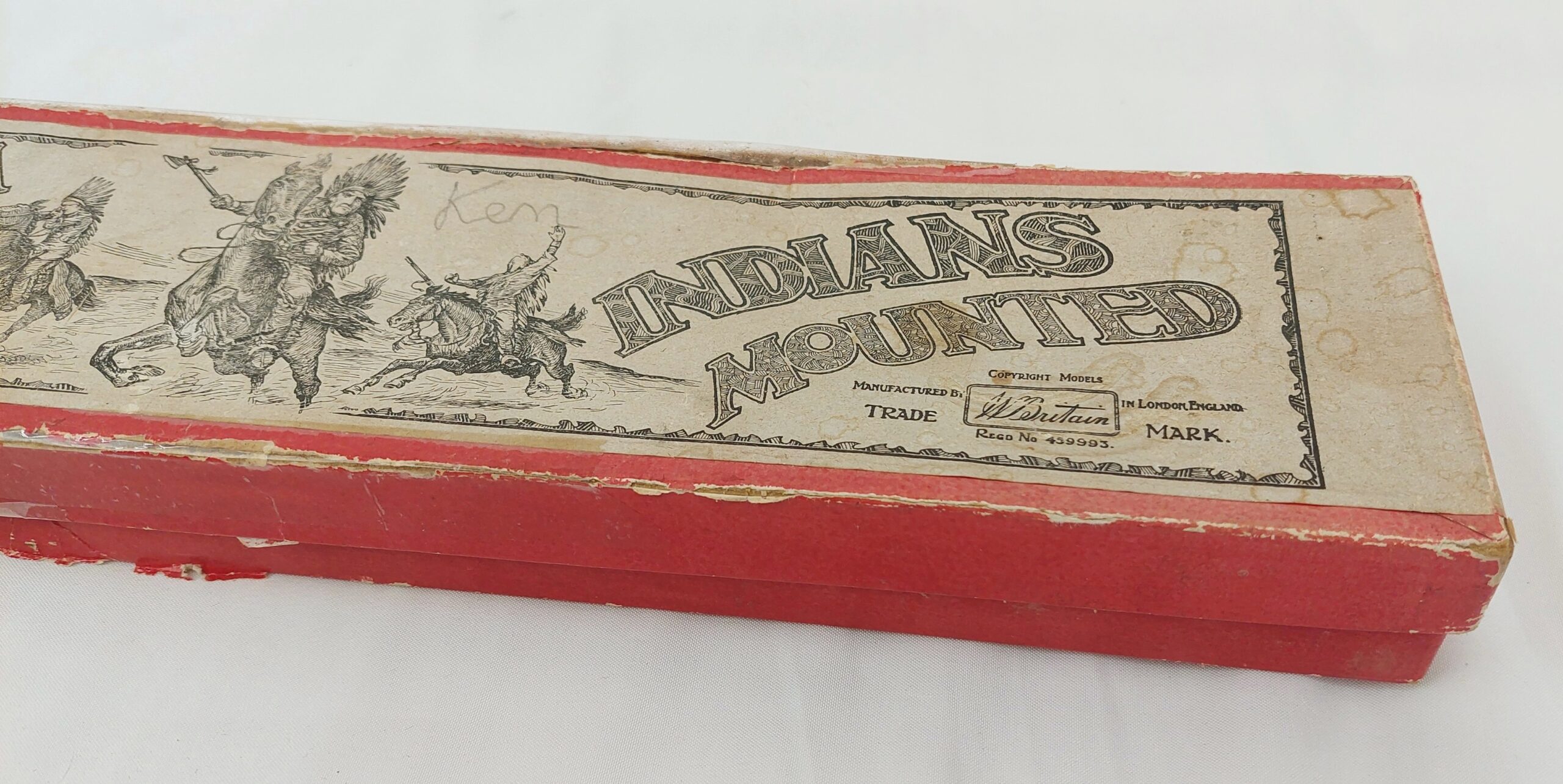 Britains Toy Soldiers Set 152 North American Mounted Indians 1948-59 - Image 3