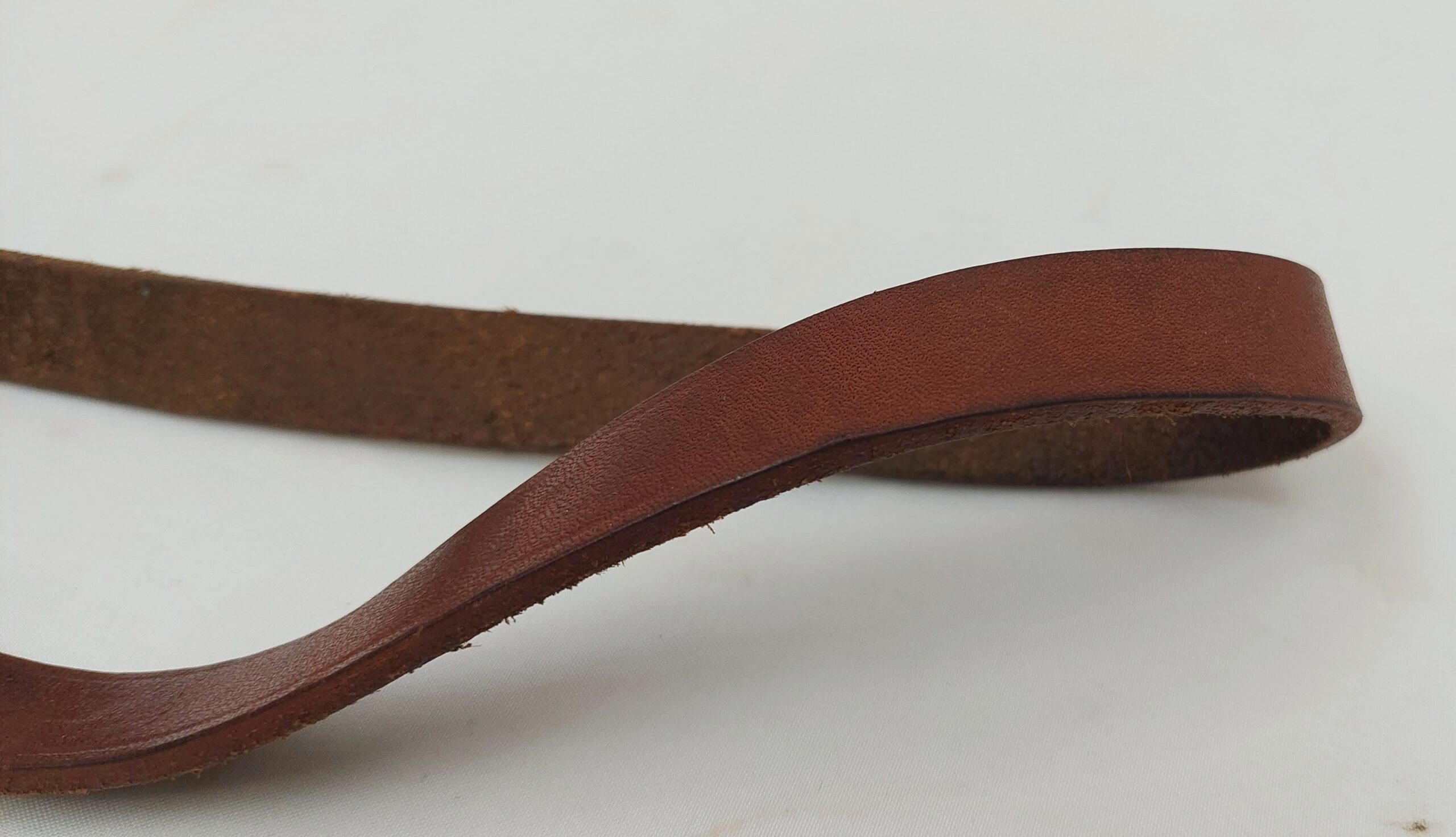 Brown Leather Revolver Holster Converted To Open Top - Image 2