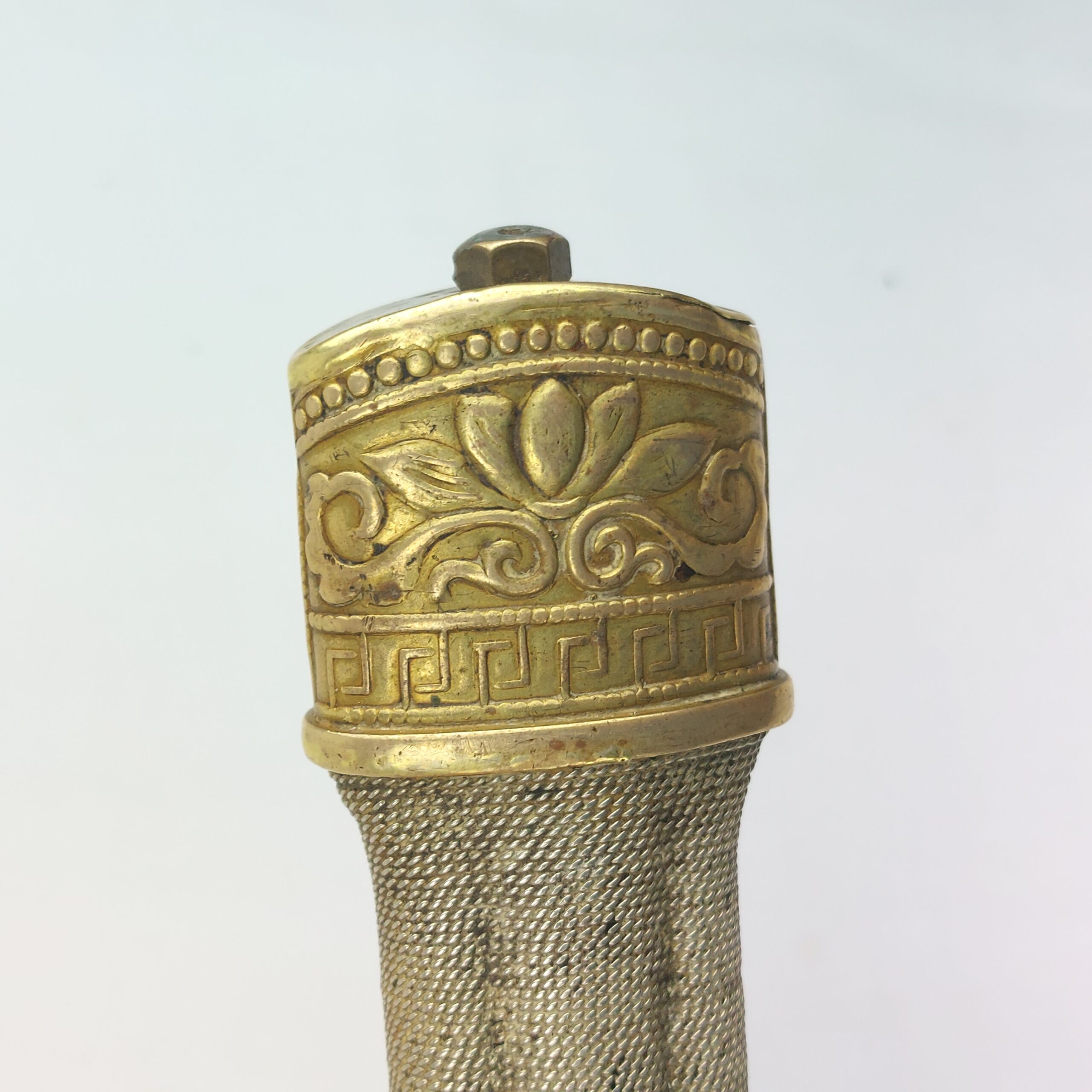 Chinese Husa/Achang Knife with ornate sheath, made in Chengdu - Image 8