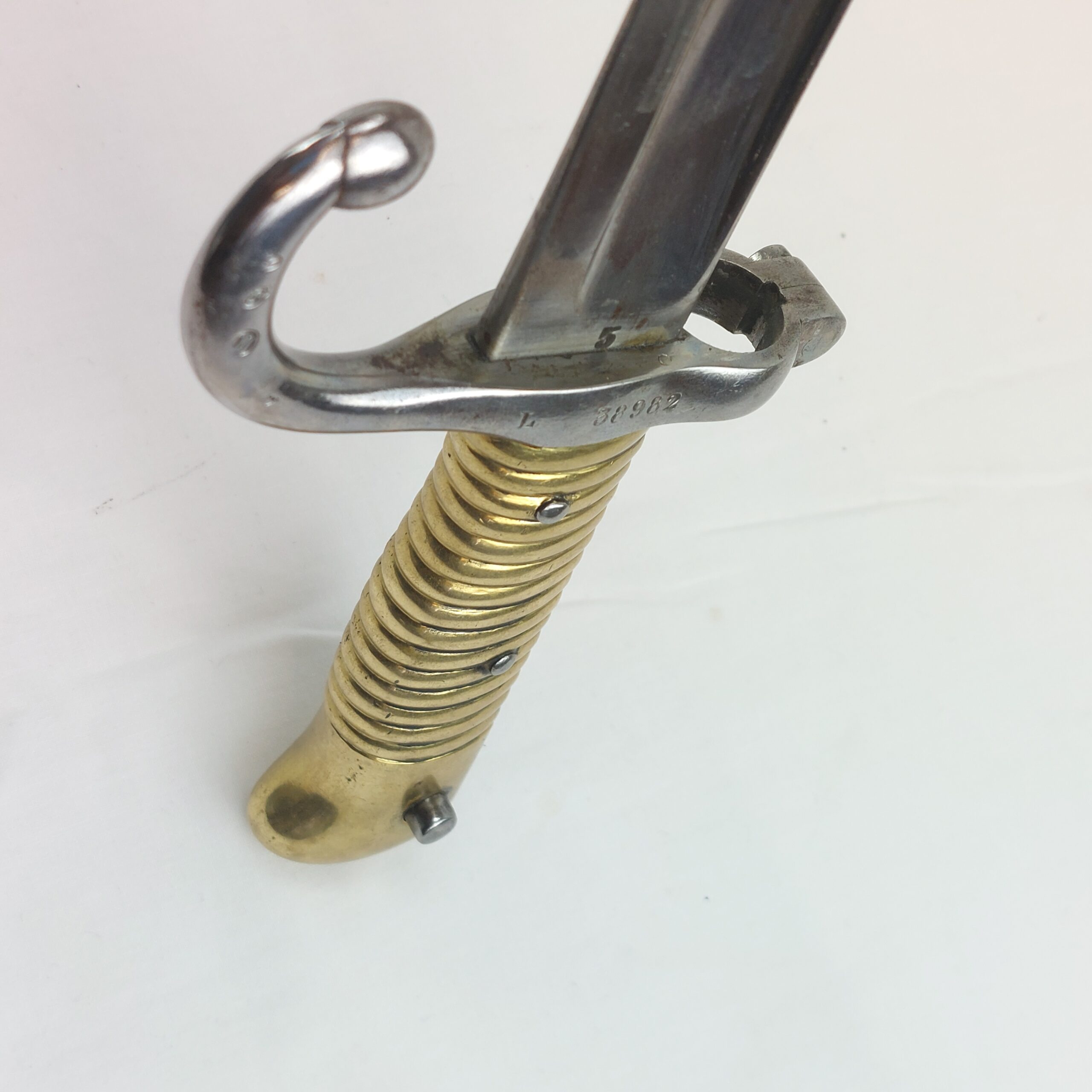 French Model 1866 Chassepot Yataghan Bayaonet dated August 1873 with matching scabbard - Image 18