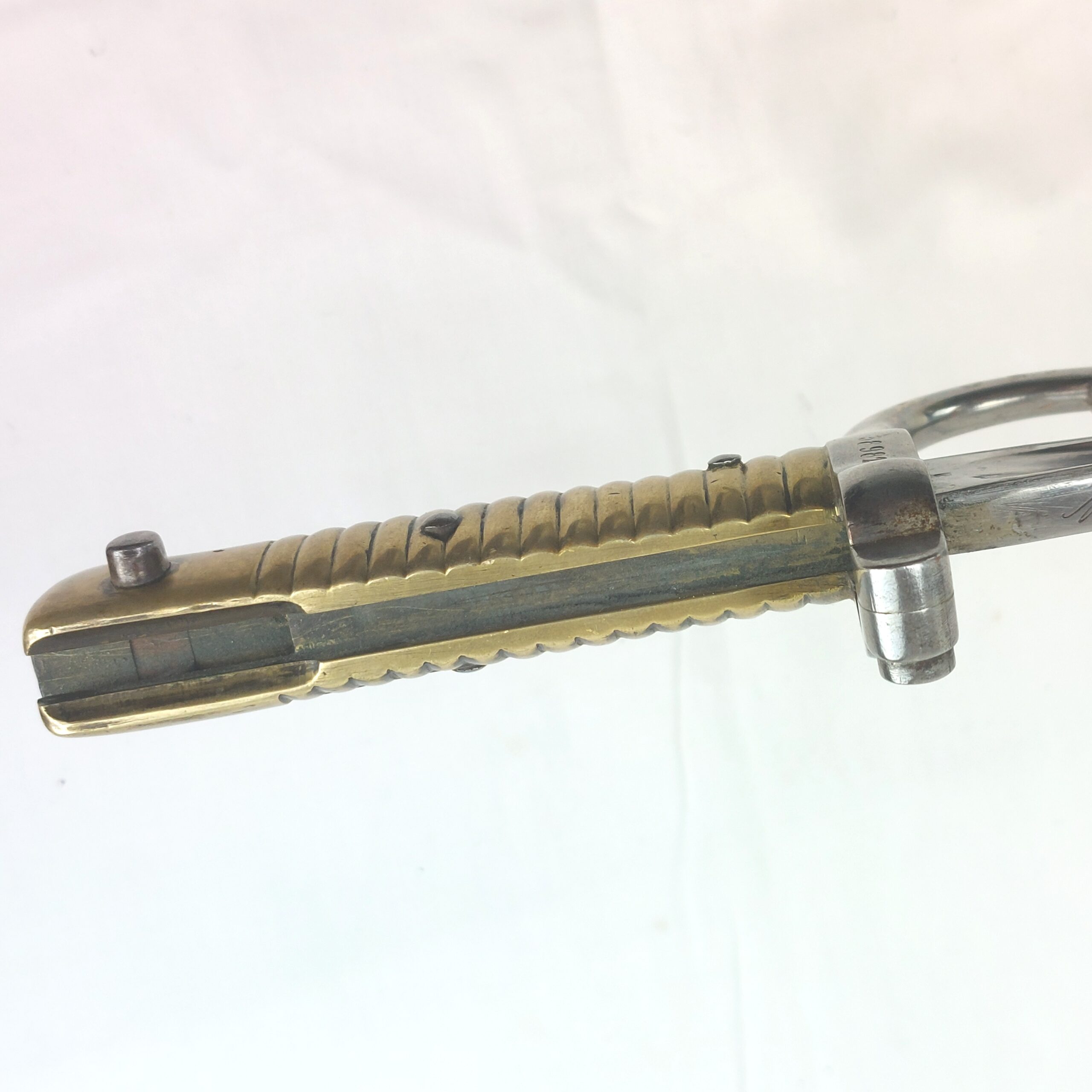 French Model 1866 Chassepot Yataghan Bayaonet dated August 1873 with matching scabbard - Image 13