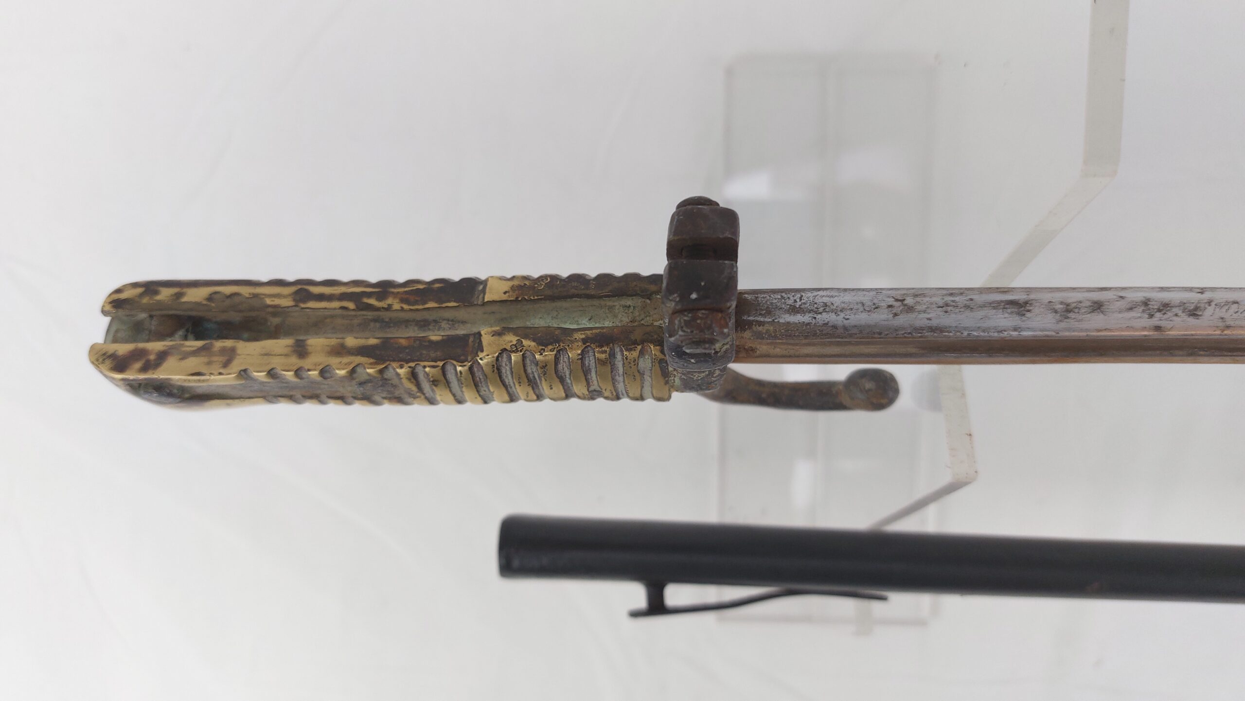 French Model 1866 "Chassepot" Yataghan Sword Bayonet and Scabbard - Image 11