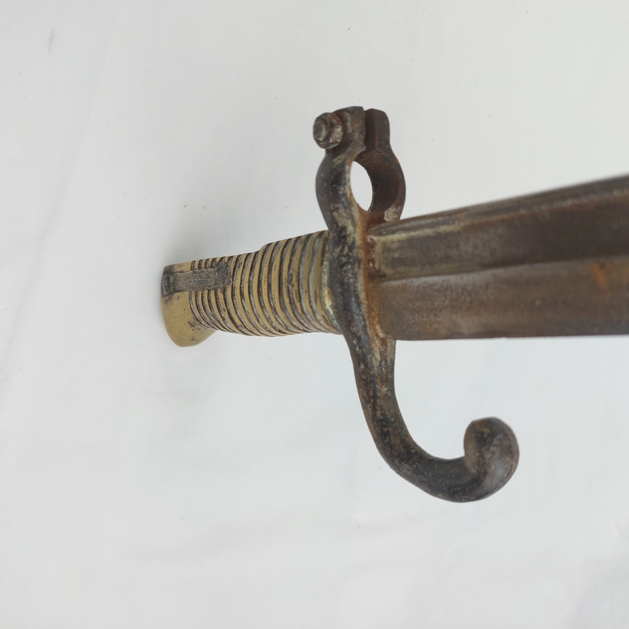 French Model 1866 "Chassepot" Yataghan Sword Bayonet and Scabbard - Image 12