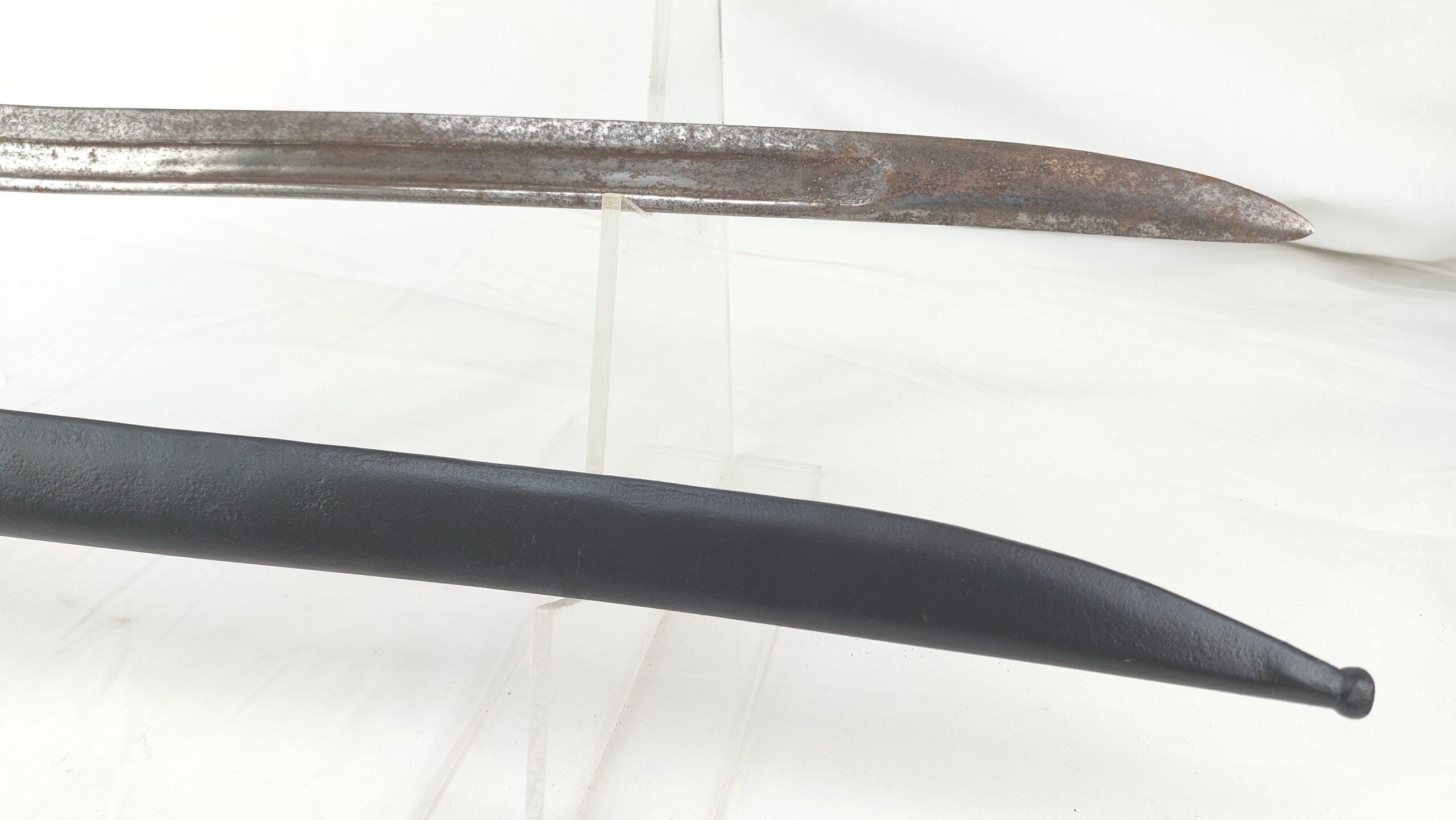 French Model 1866 "Chassepot" Yataghan Sword Bayonet and Scabbard - Image 7