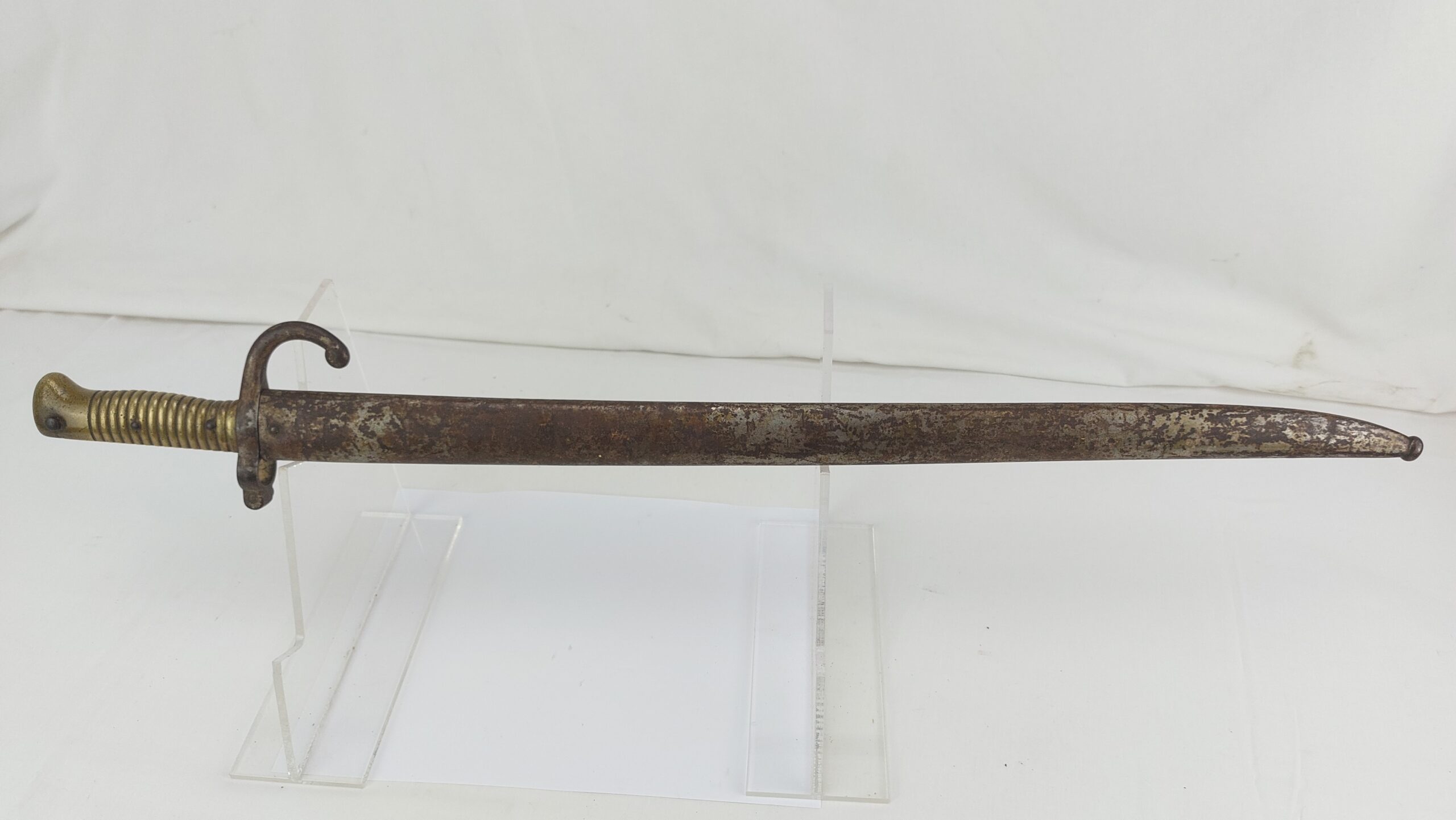 1866 Pattern German Chassepot Bayonet and Scabbard by Alex Coppel of Solingen