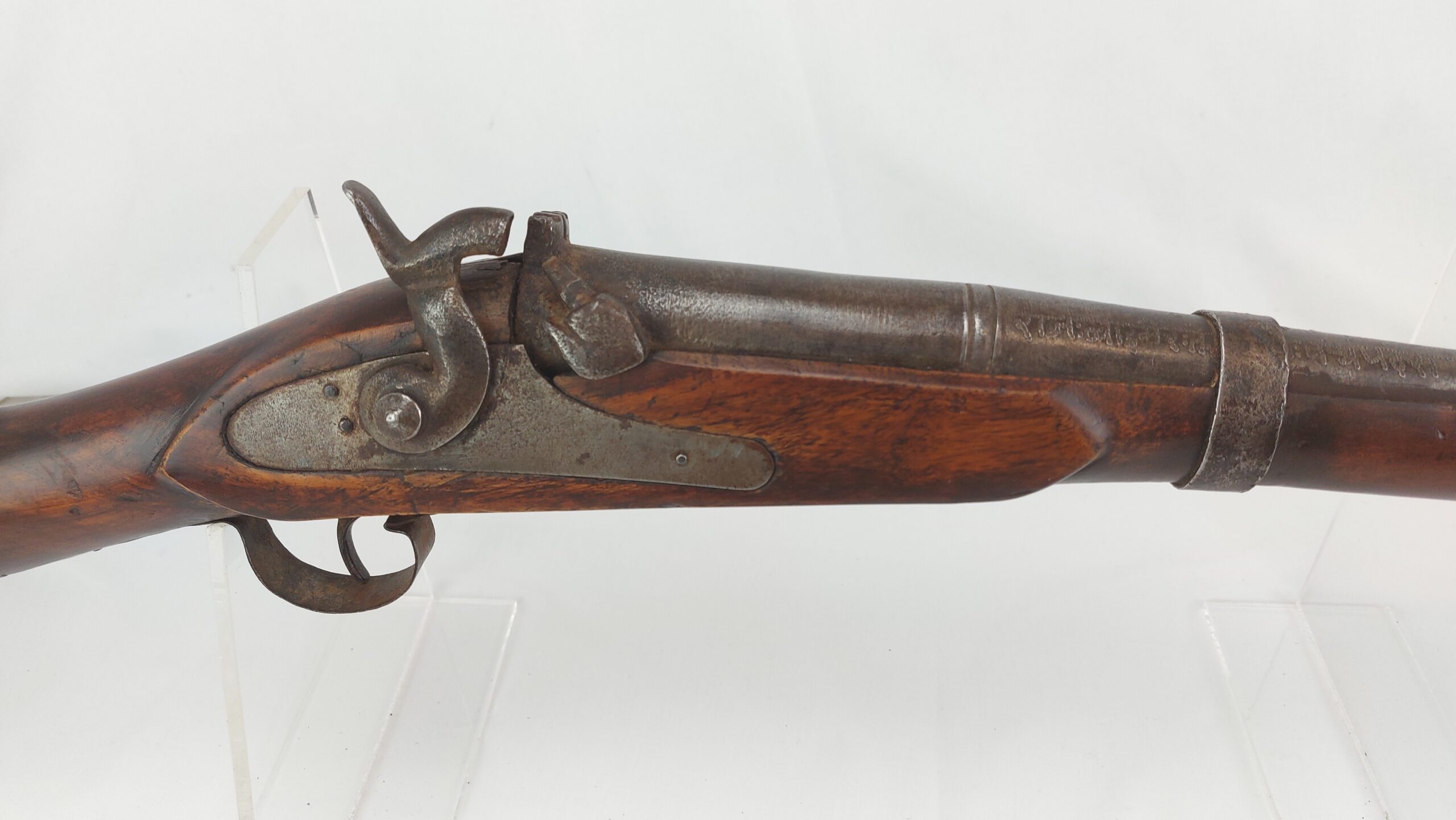 Indian Infantry Three Band Percussion Musket - Image 4