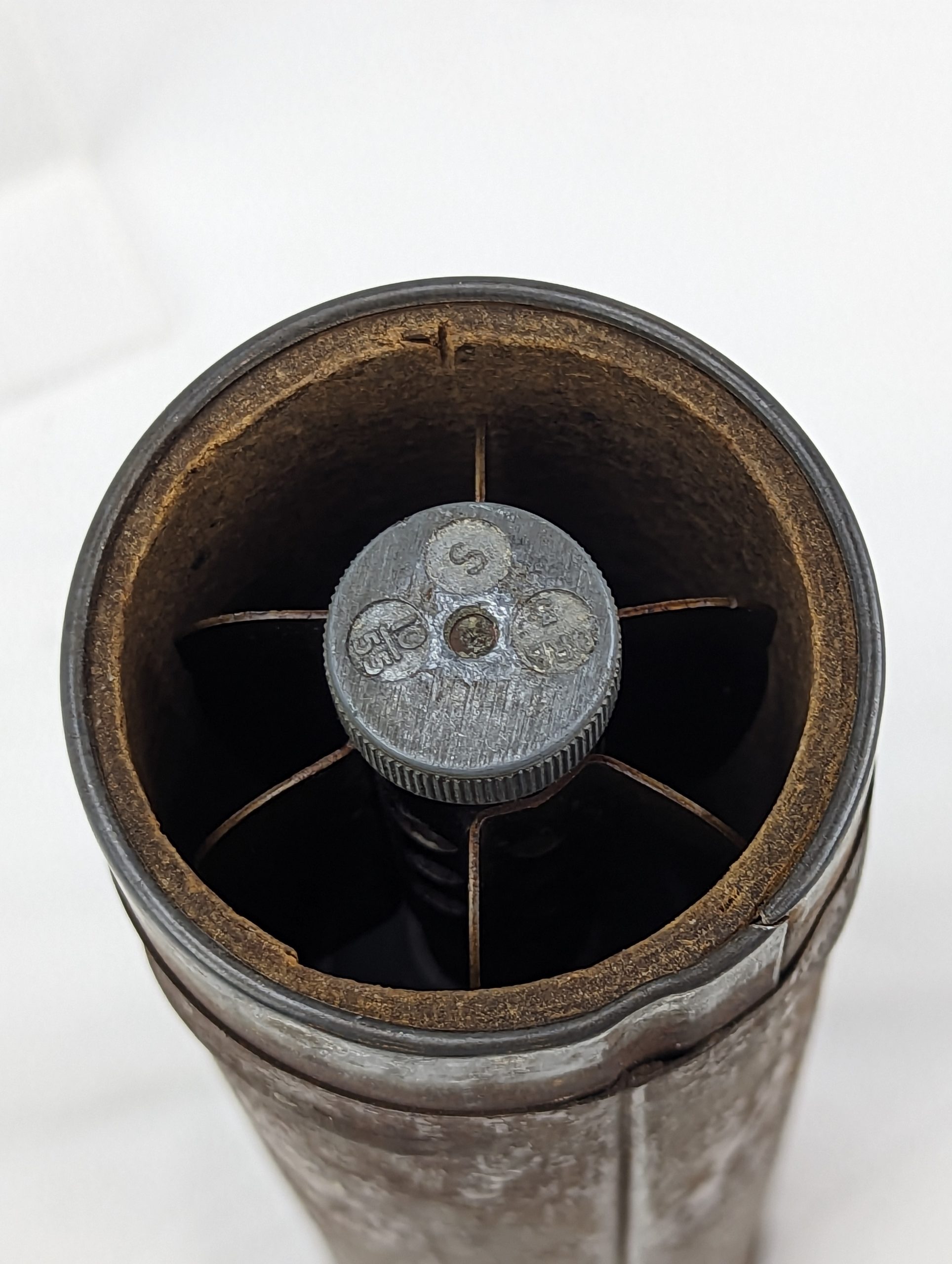 Post-War Parachute Illumination Mortar Inert Mk 2/1 Shell in Case - Image 13