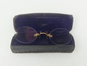 Cased Edwardian Rolled Gold Wire Pince-Nez #2