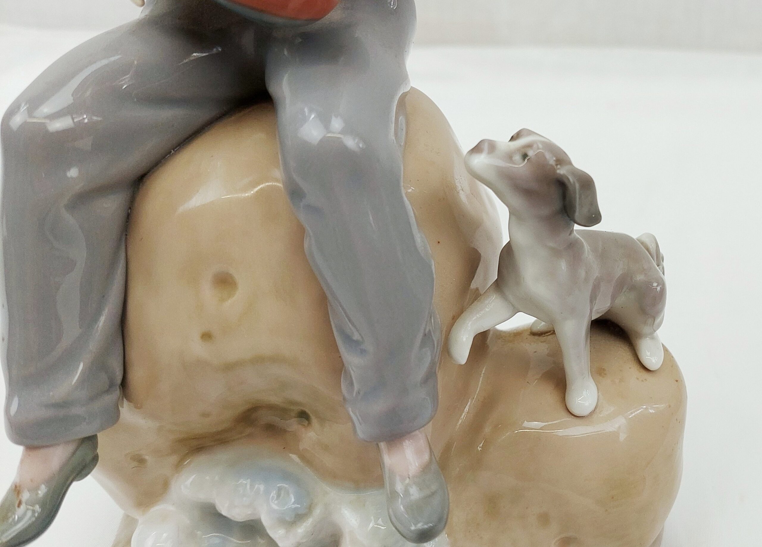 Lladro 5166 Sea Fever Boy With Boat And Dog Figurine - Image 5