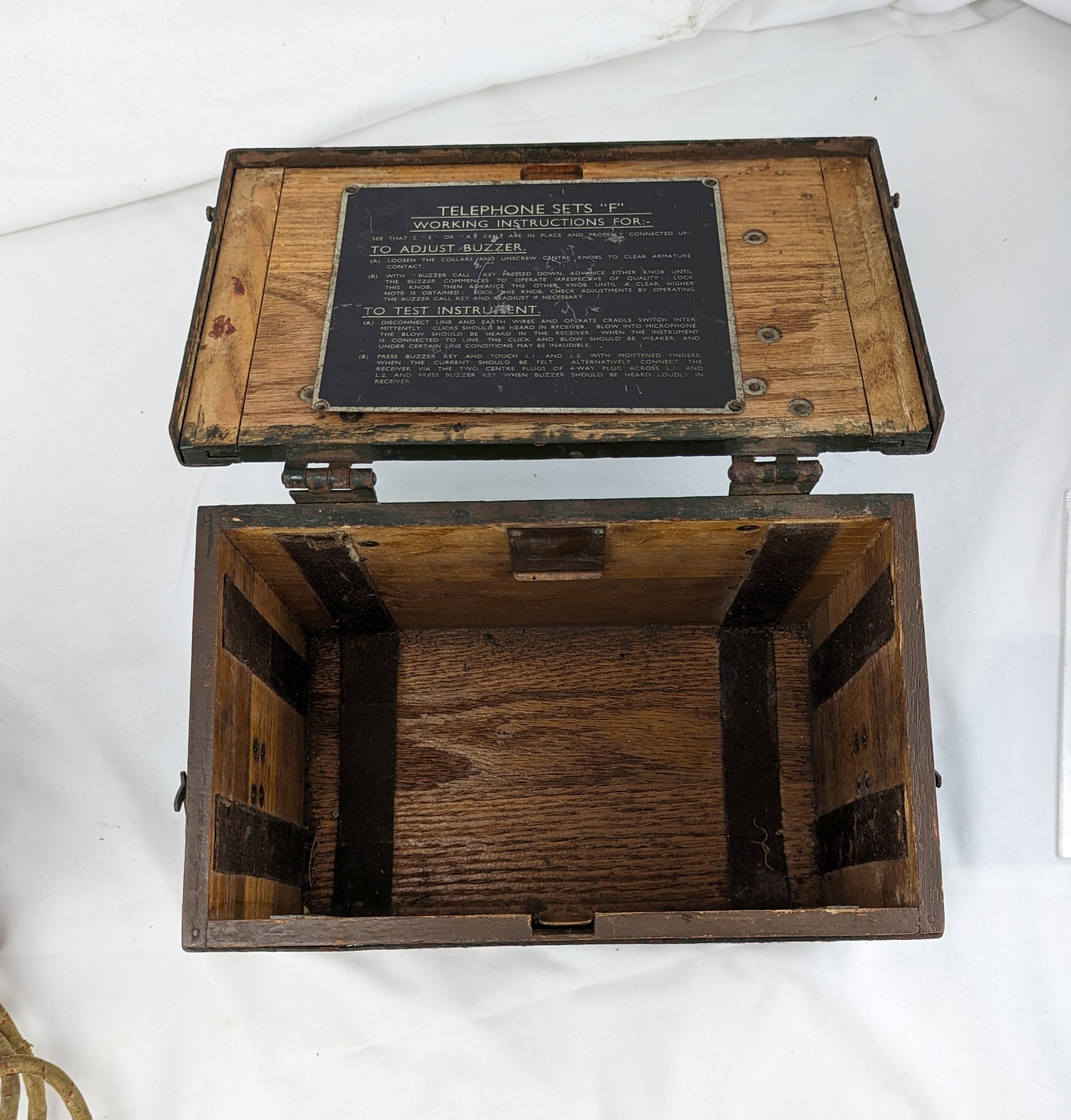 WW2 British Army Telephone Set F #3 - Image 13