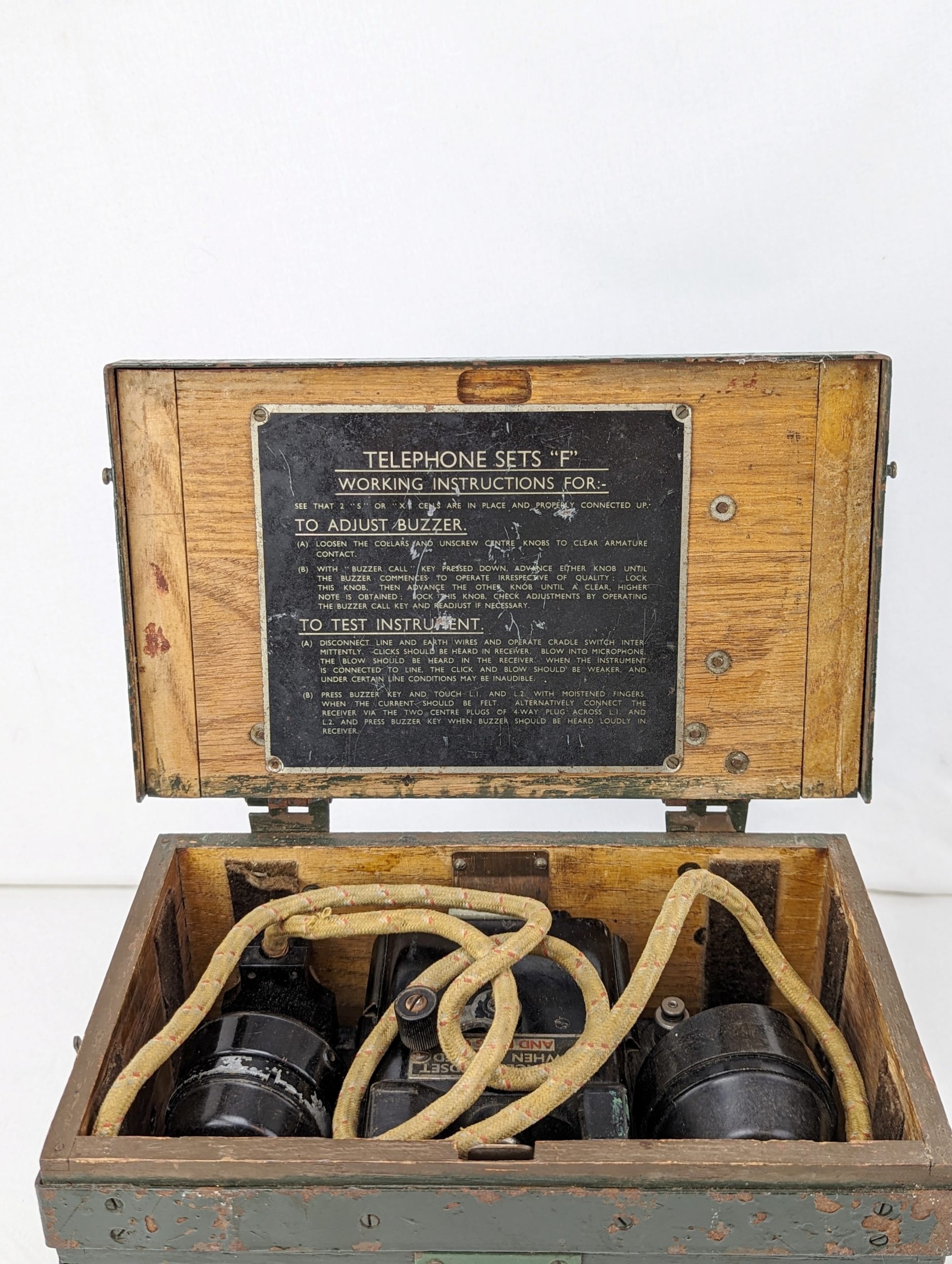 WW2 British Army Telephone Set F #3 - Image 3