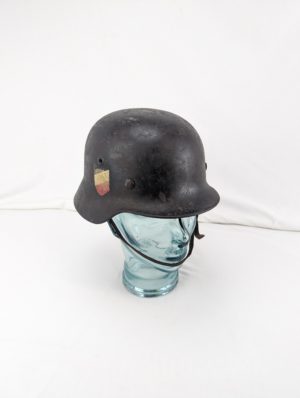 Rare German WW2 NSKK M40 Double Decal Helmet