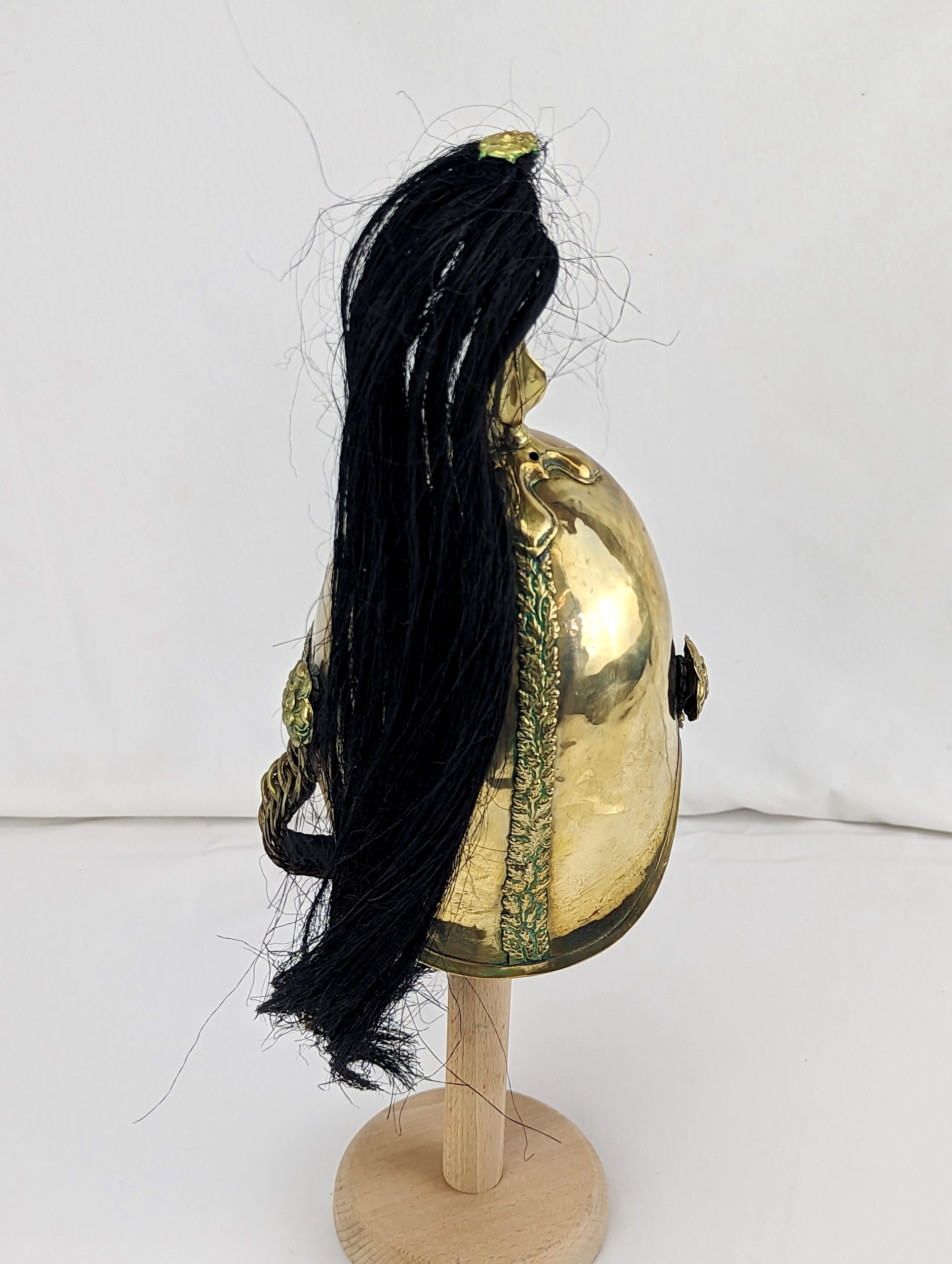 Victorian Display Model of 2nd Dragoon Guards Gilt Albert Helmet - Image 5