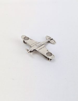 WW2 Sterling Silver Spitfire Brooch
