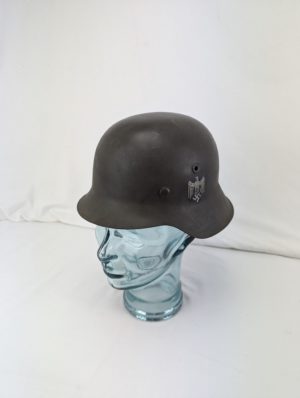 Original WW2 Heer M42 Single Decal Helmet