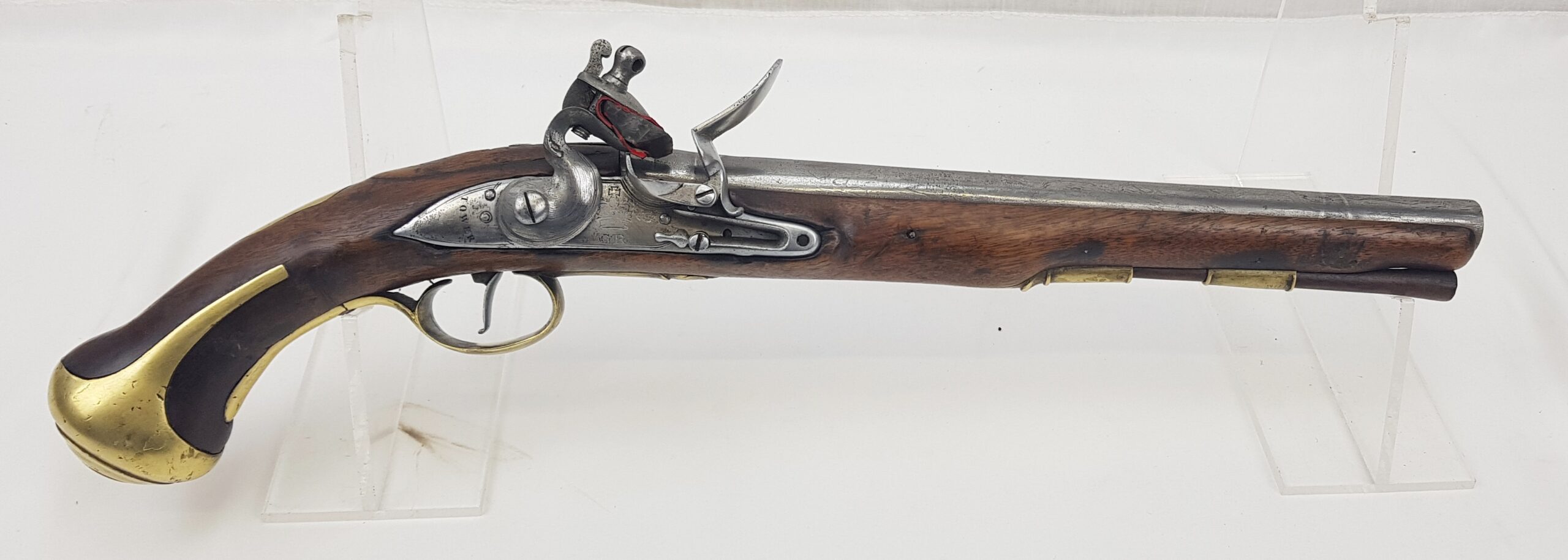 Rare 1750s Tower Heavy Dragoon Flintlock Pistol