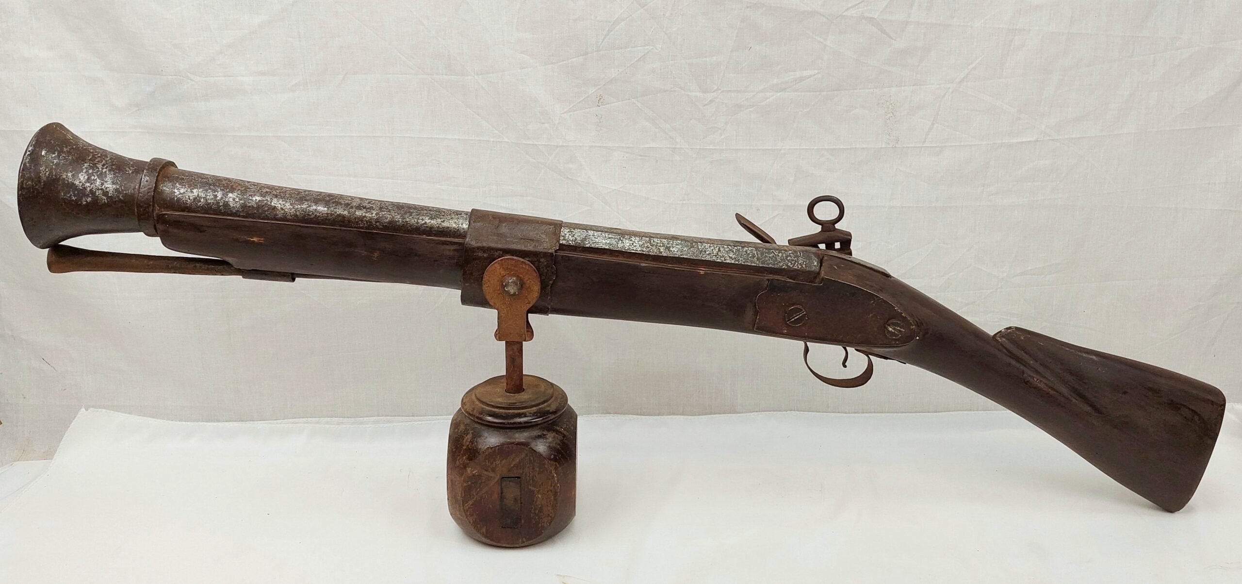 Rare Circa 1770 Spanish Flintlock Swivel Deck Gun - Image 13