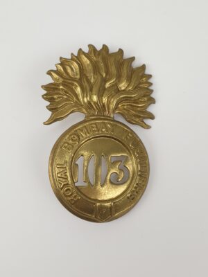 Victorian 103rd Regiment Royal Bombay Fusiliers Glengarry Cap Badge