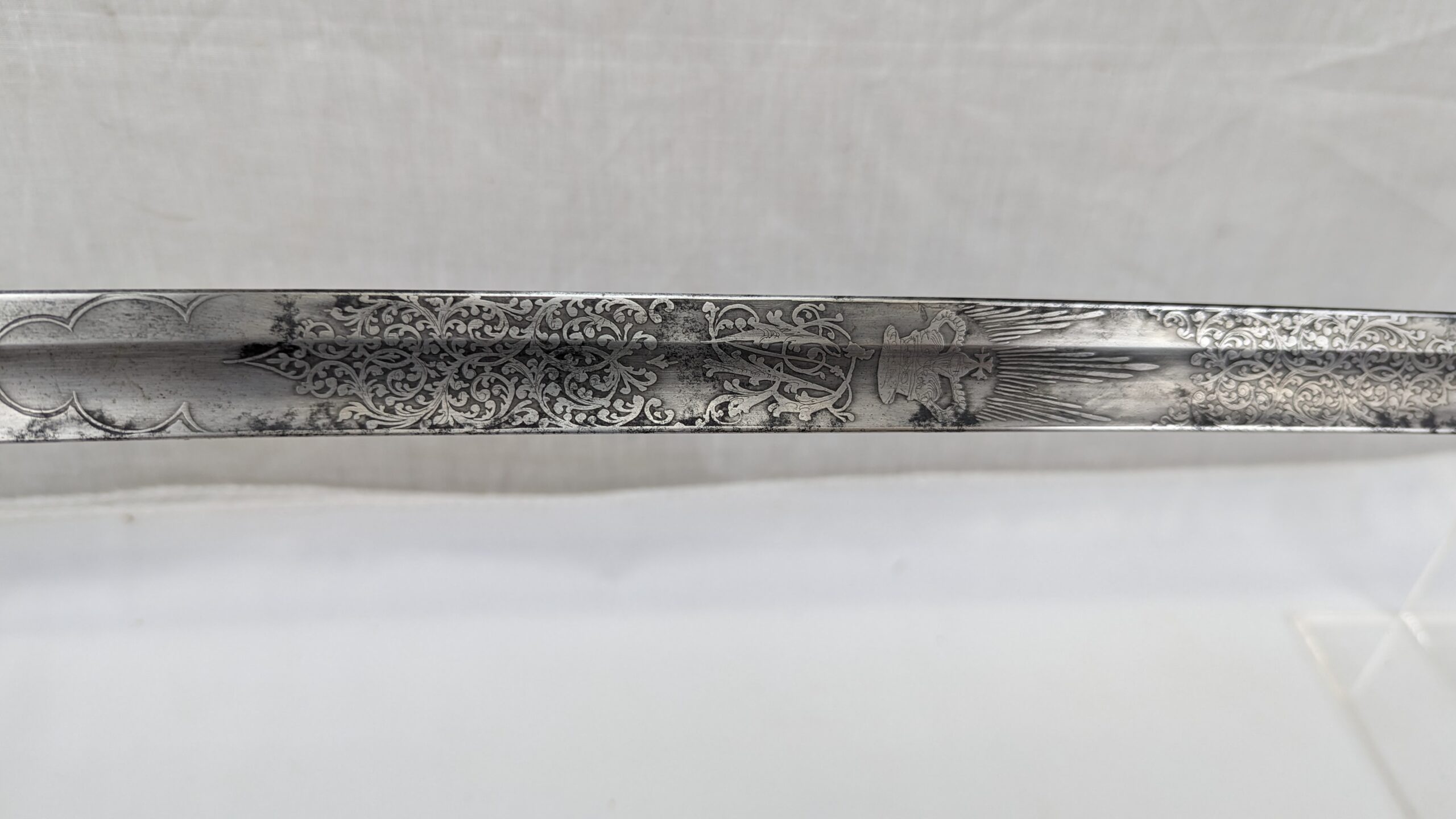 Victorian 1827 Pattern Infantry Officer’s Sword and Black Leather Scabbard - Image 16