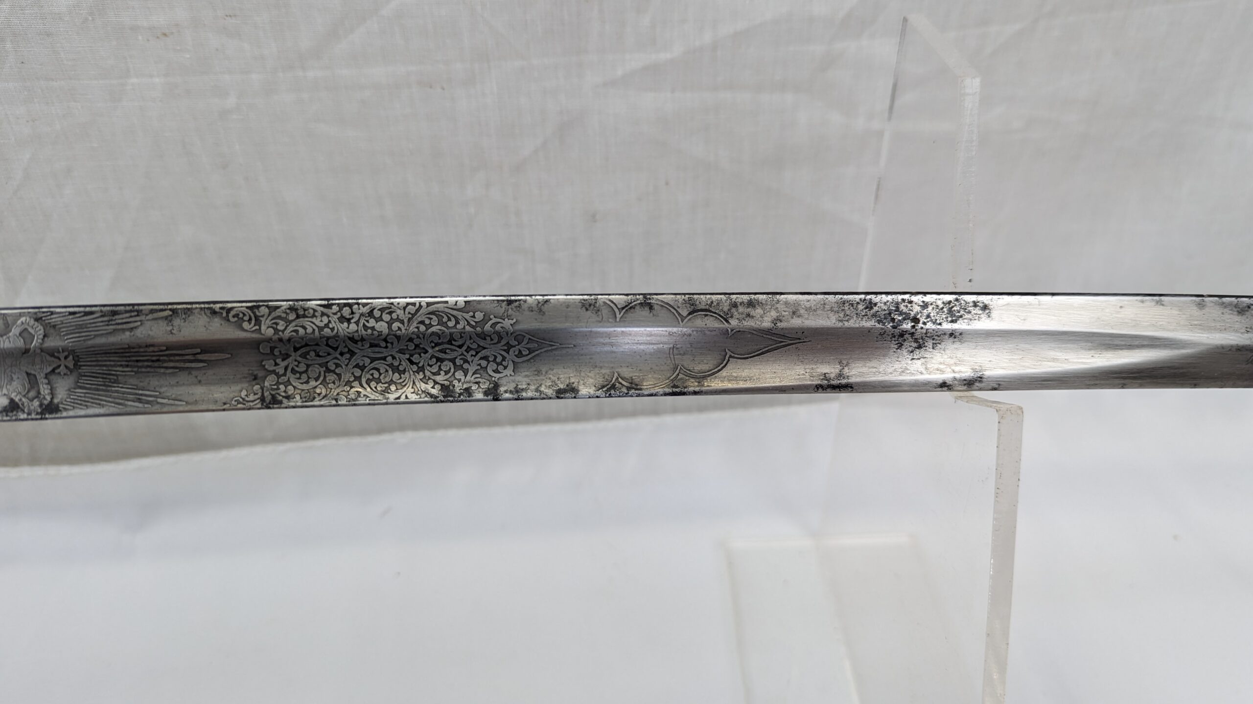 Victorian 1827 Pattern Infantry Officer’s Sword and Black Leather Scabbard - Image 17