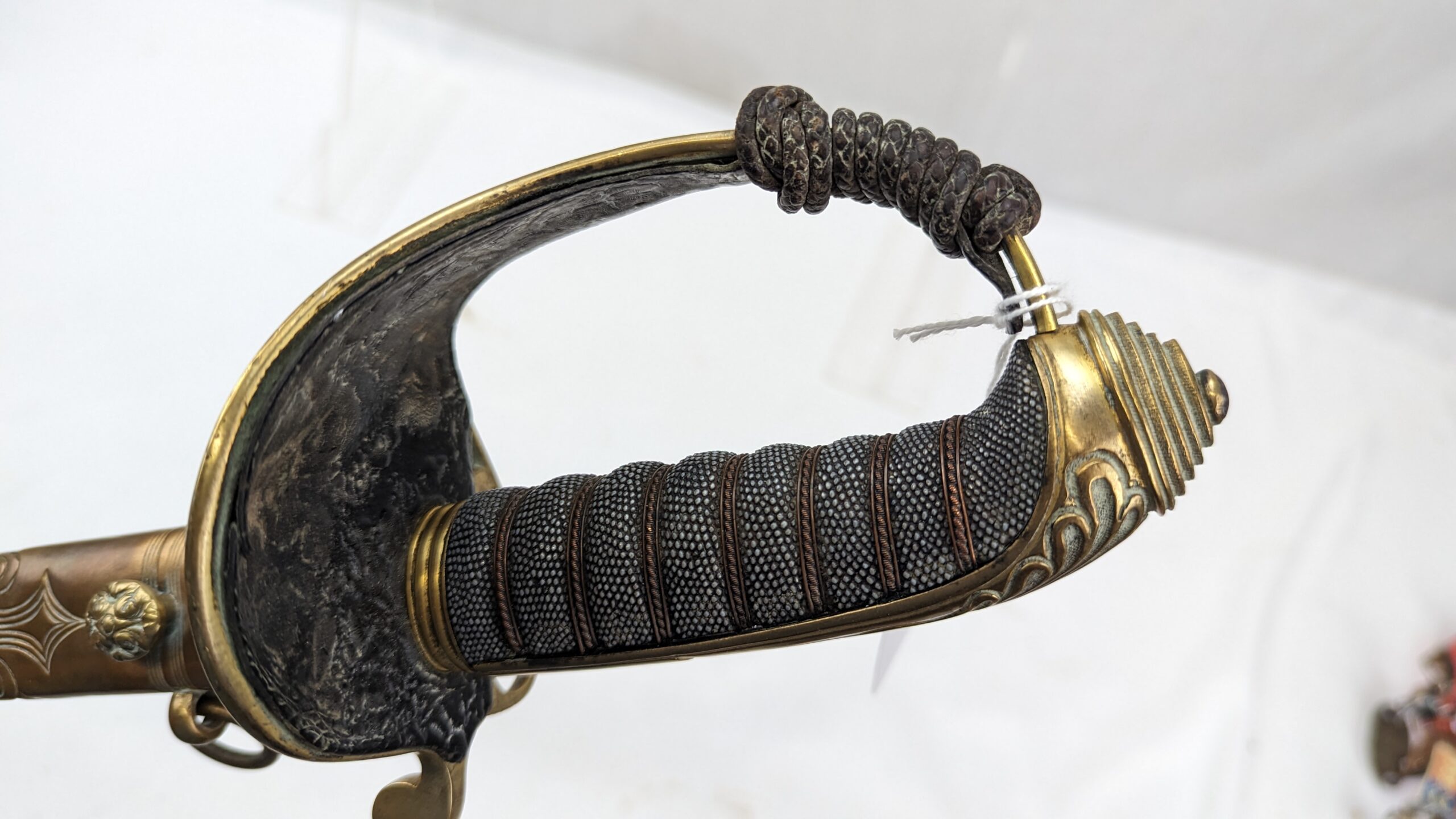 Victorian 1827 Pattern Infantry Officer’s Sword and Black Leather Scabbard - Image 5