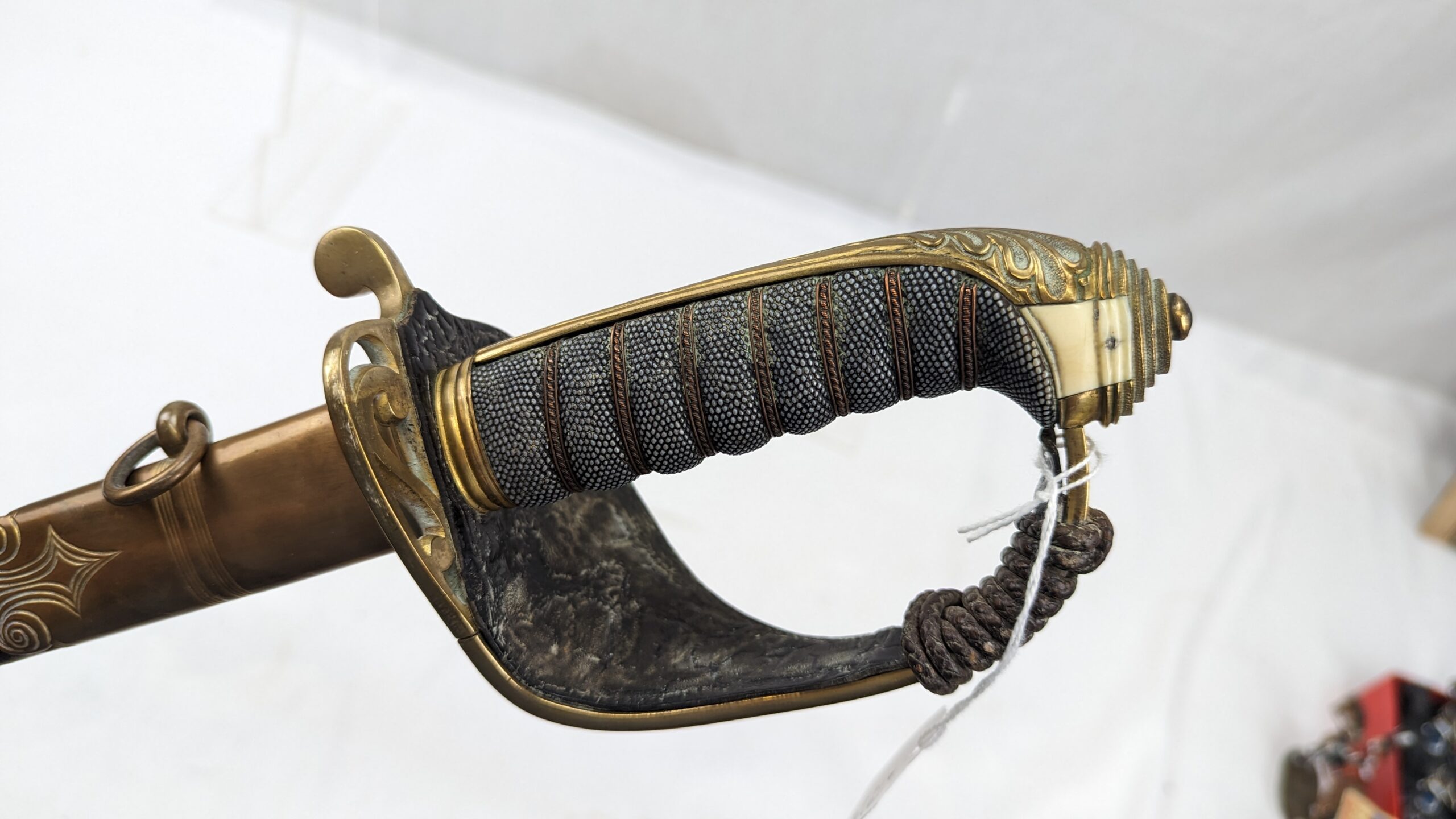 Victorian 1827 Pattern Infantry Officer’s Sword and Black Leather Scabbard - Image 6