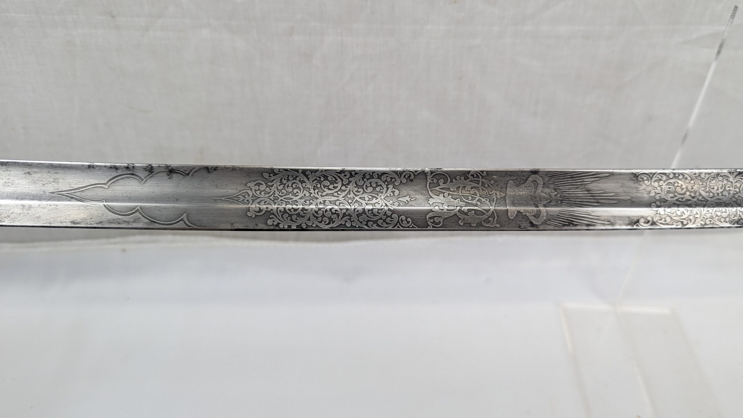 Victorian 1827 Pattern Infantry Officer’s Sword and Black Leather Scabbard - Image 9