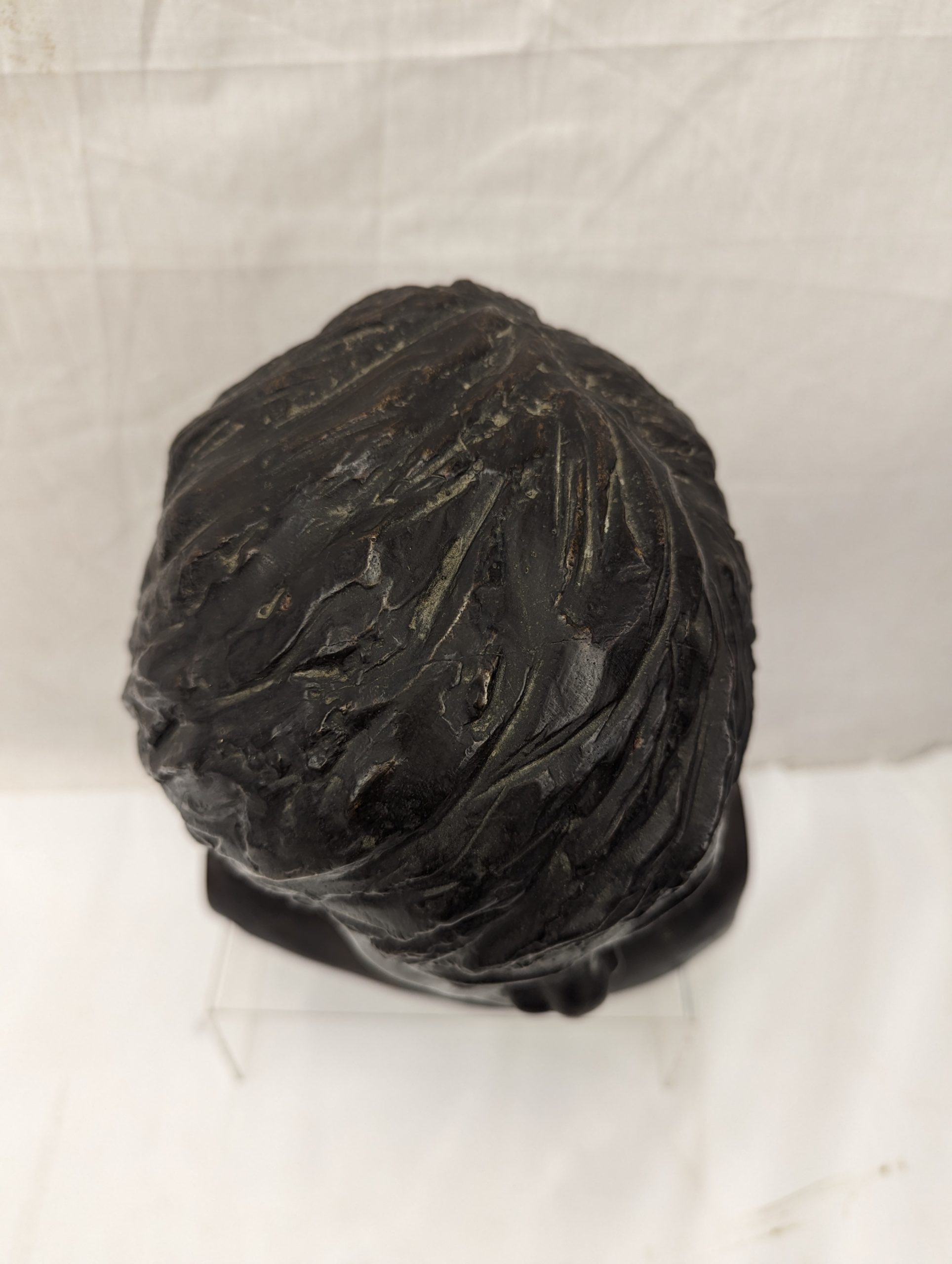 Vintage Bronze Bust Of A Young Lady - Image 5