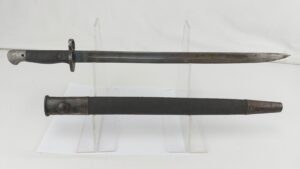 WW1 1907 Pattern Bayonet and Original Leather Scabbard by Wilkinson