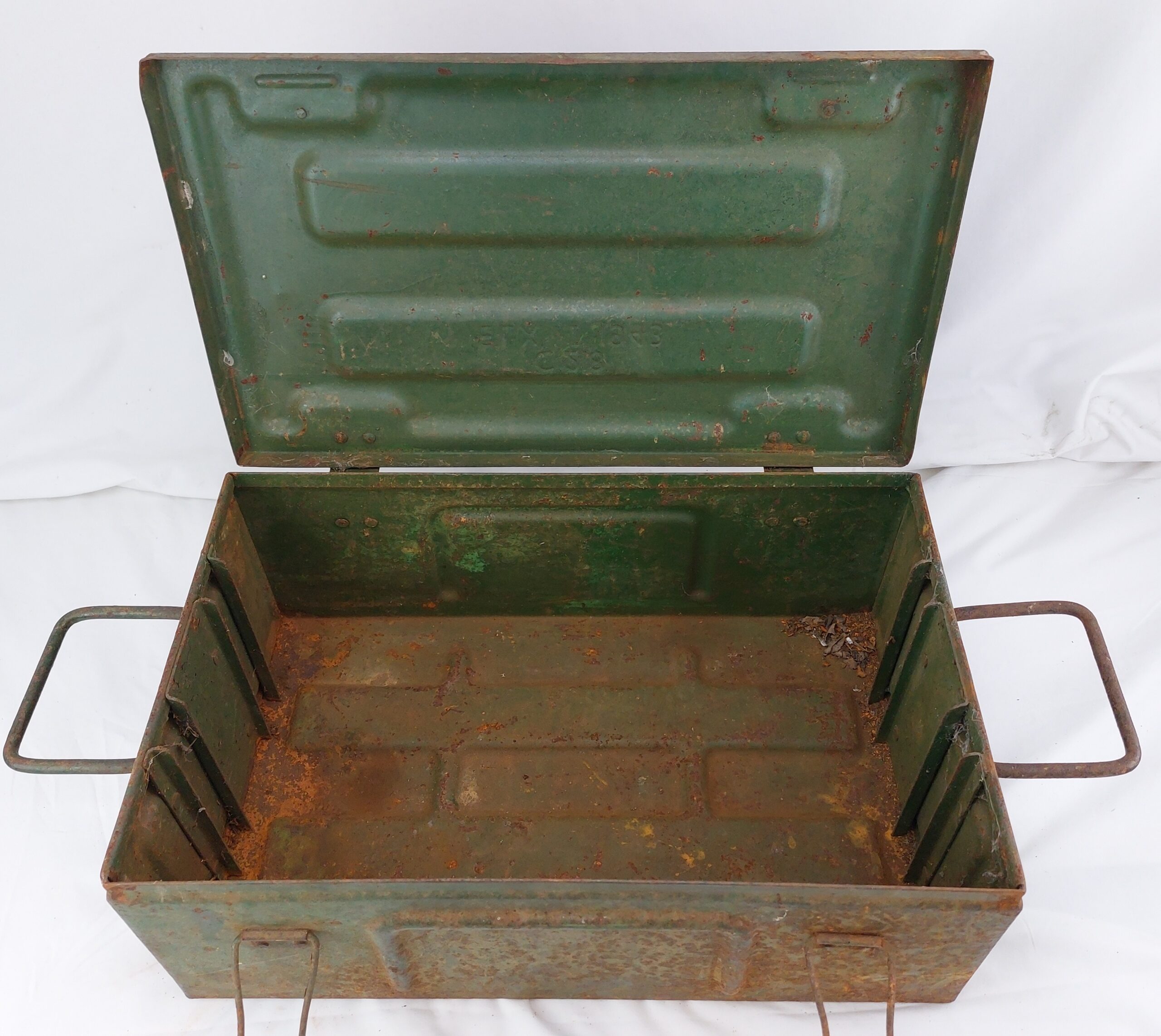 WW2 Metal Ammunition Box, dated 1943 - Image 4