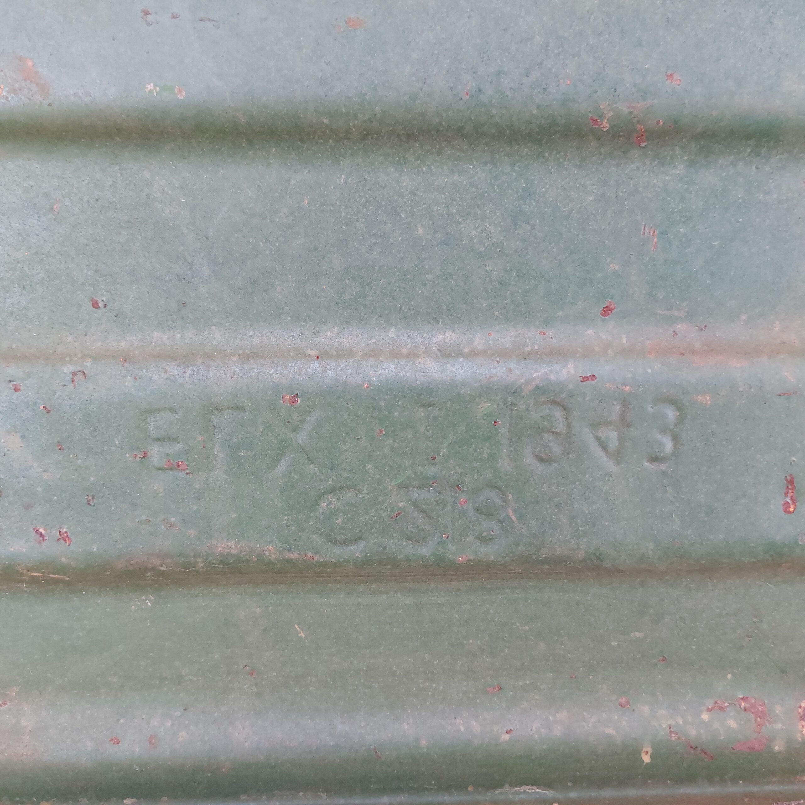 WW2 Metal Ammunition Box, dated 1943 - Image 9