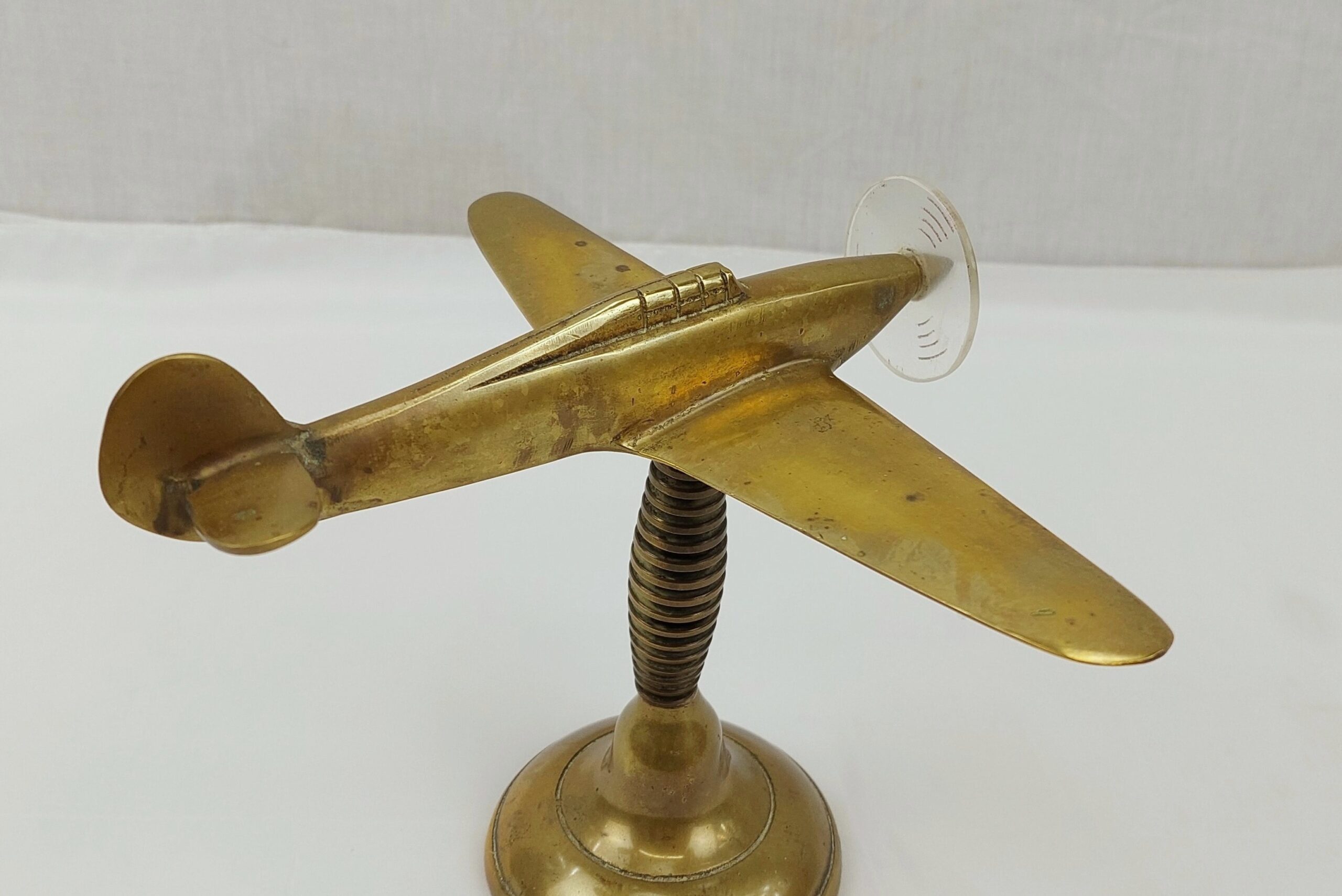 WW2 Trench Art Brass Model Of A Hawker Hurricane Fighter - Image 4