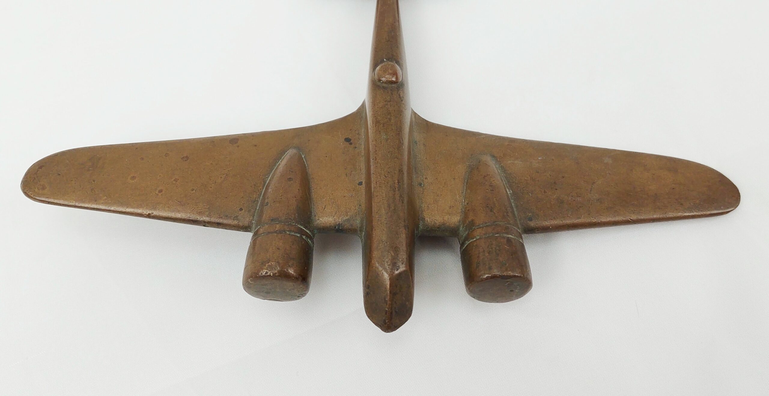 WW2 Trench Art Brass Model Of A RAF Blenheim Mk 1 Bomber - Image 2