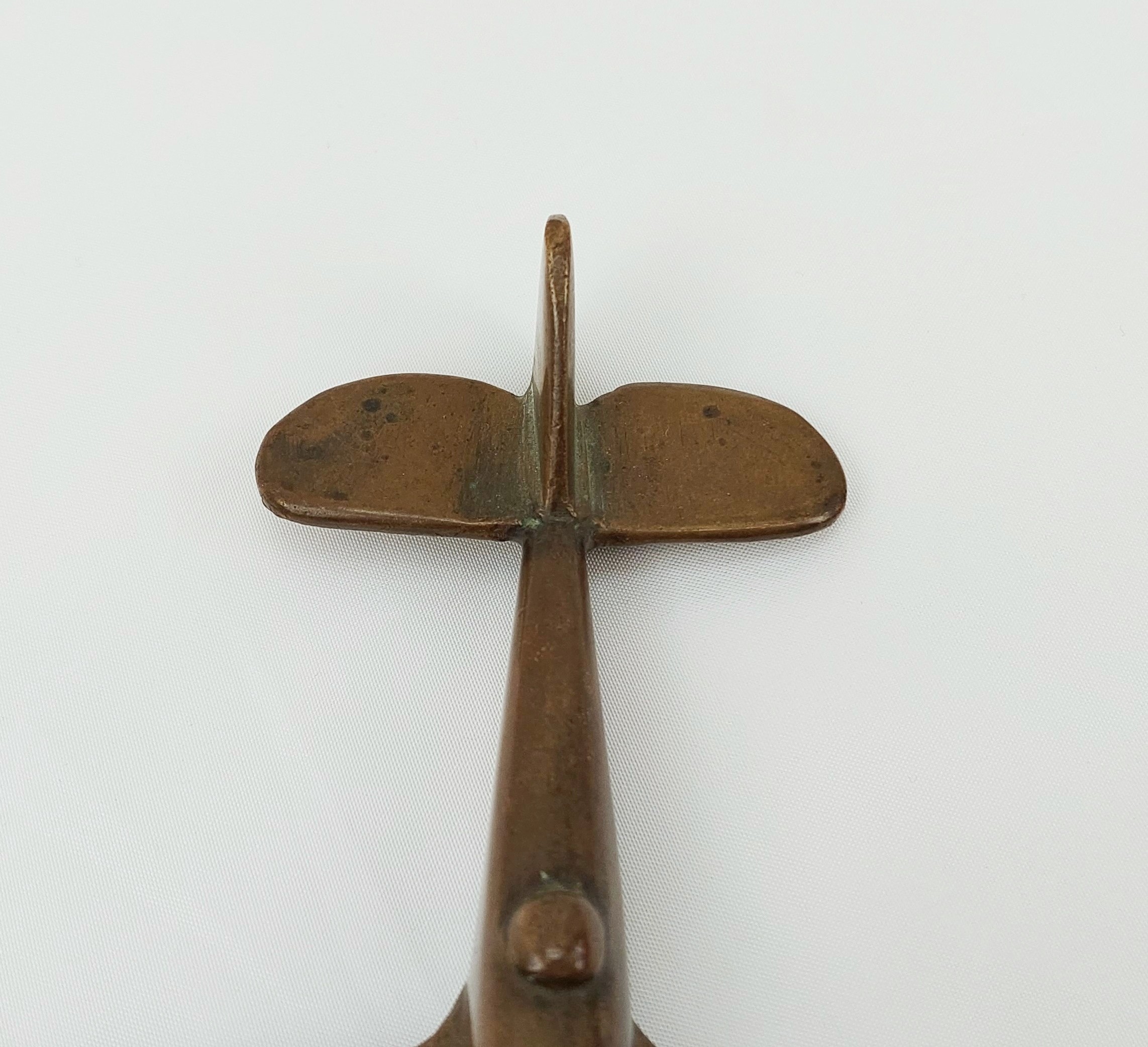 WW2 Trench Art Brass Model Of A RAF Blenheim Mk 1 Bomber - Image 4