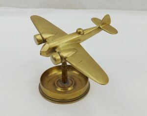 WW2 Trench Art Brass Model Of An RAF Blenheim Mk 1 Light Bomber