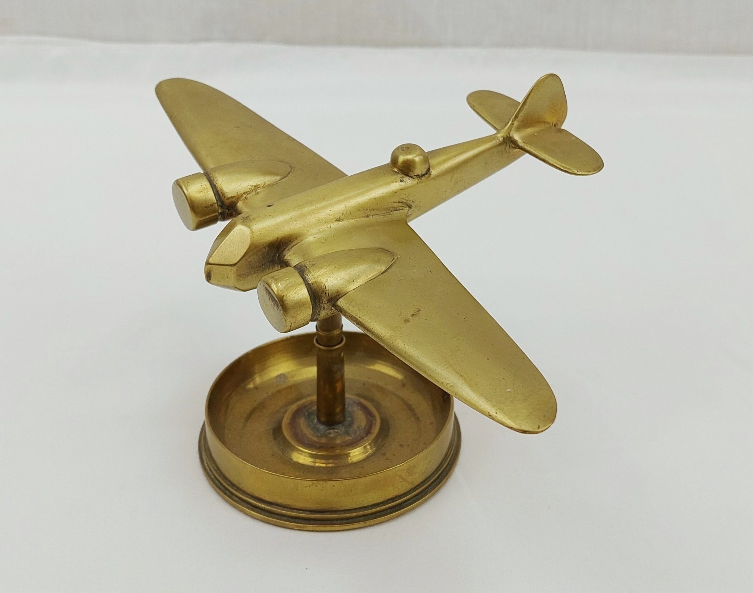 WW2 Trench Art Brass Model Of An RAF Blenheim Mk 1 Light Bomber
